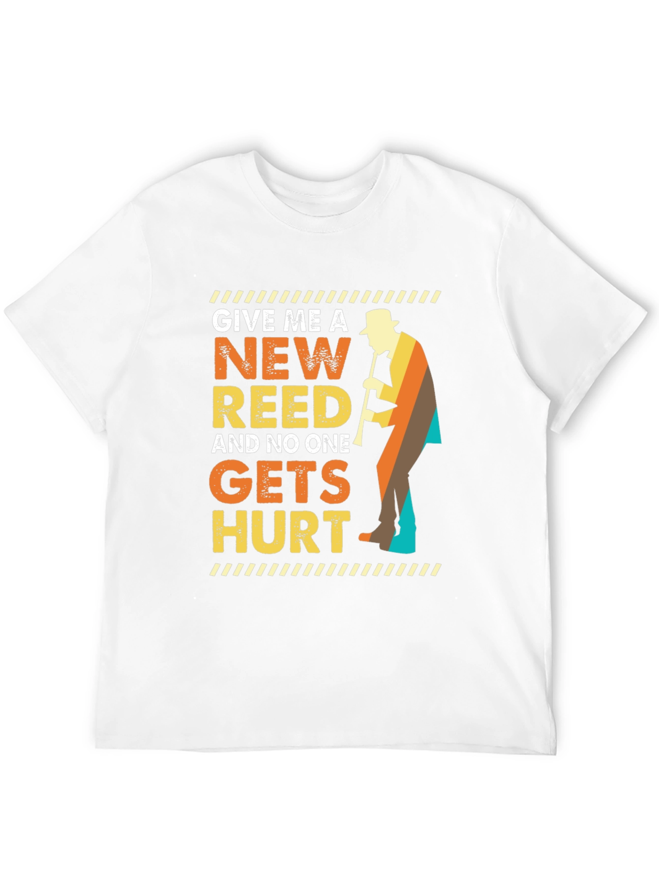 Black New Reed T-Shirt Musician Humor view 12