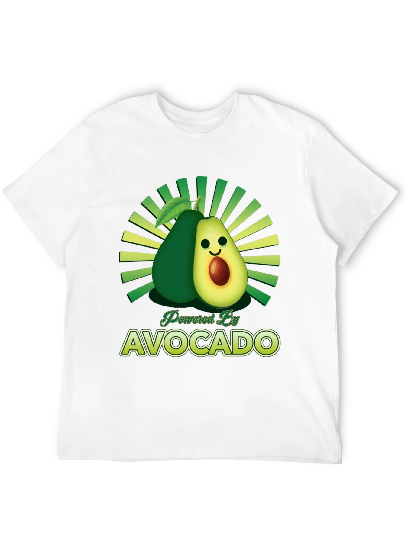 Black Powered by Avocado Graphic T-Shirt view 12