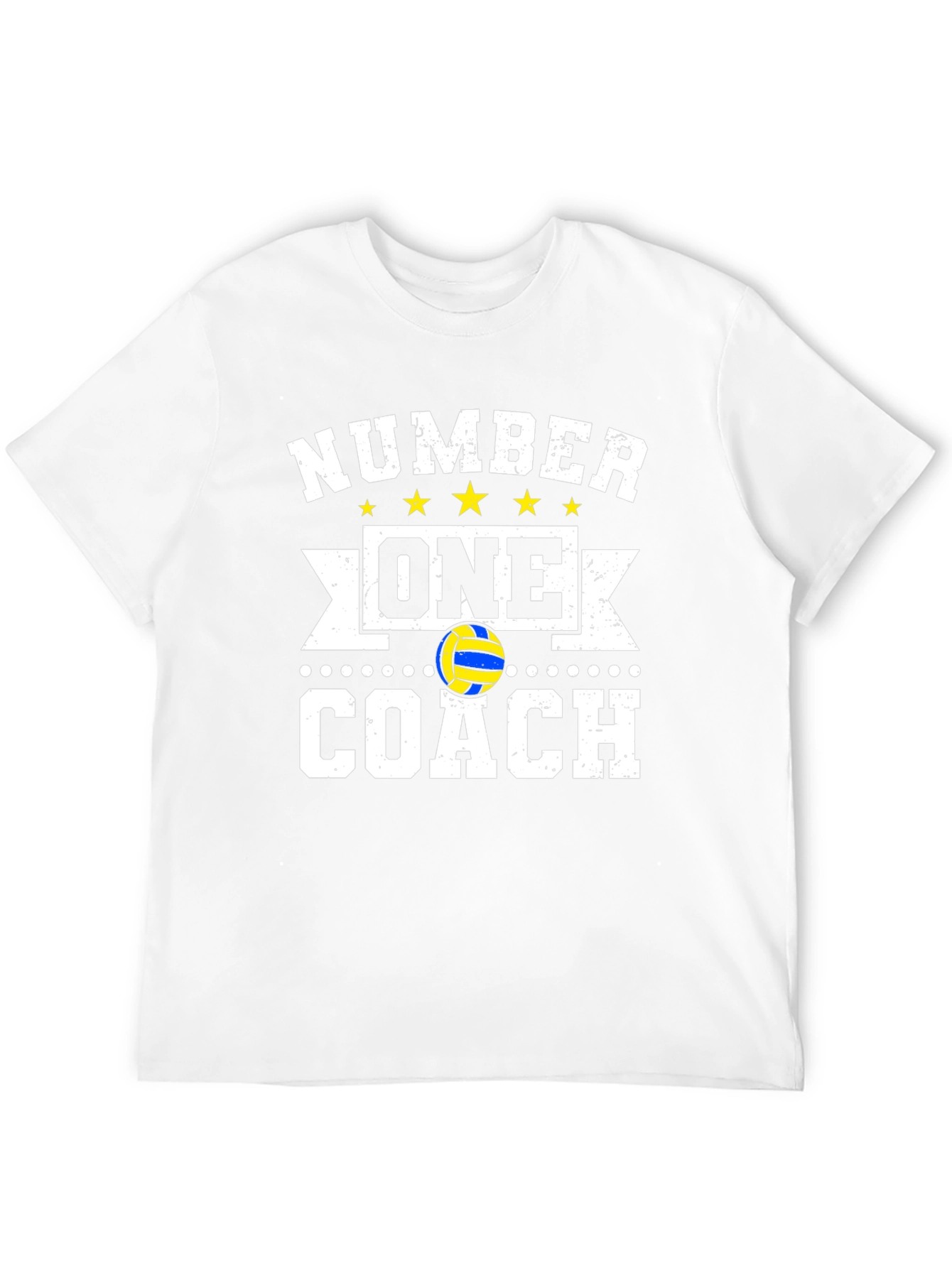 Black Number One Coach Volleyball T-Shirt view 12