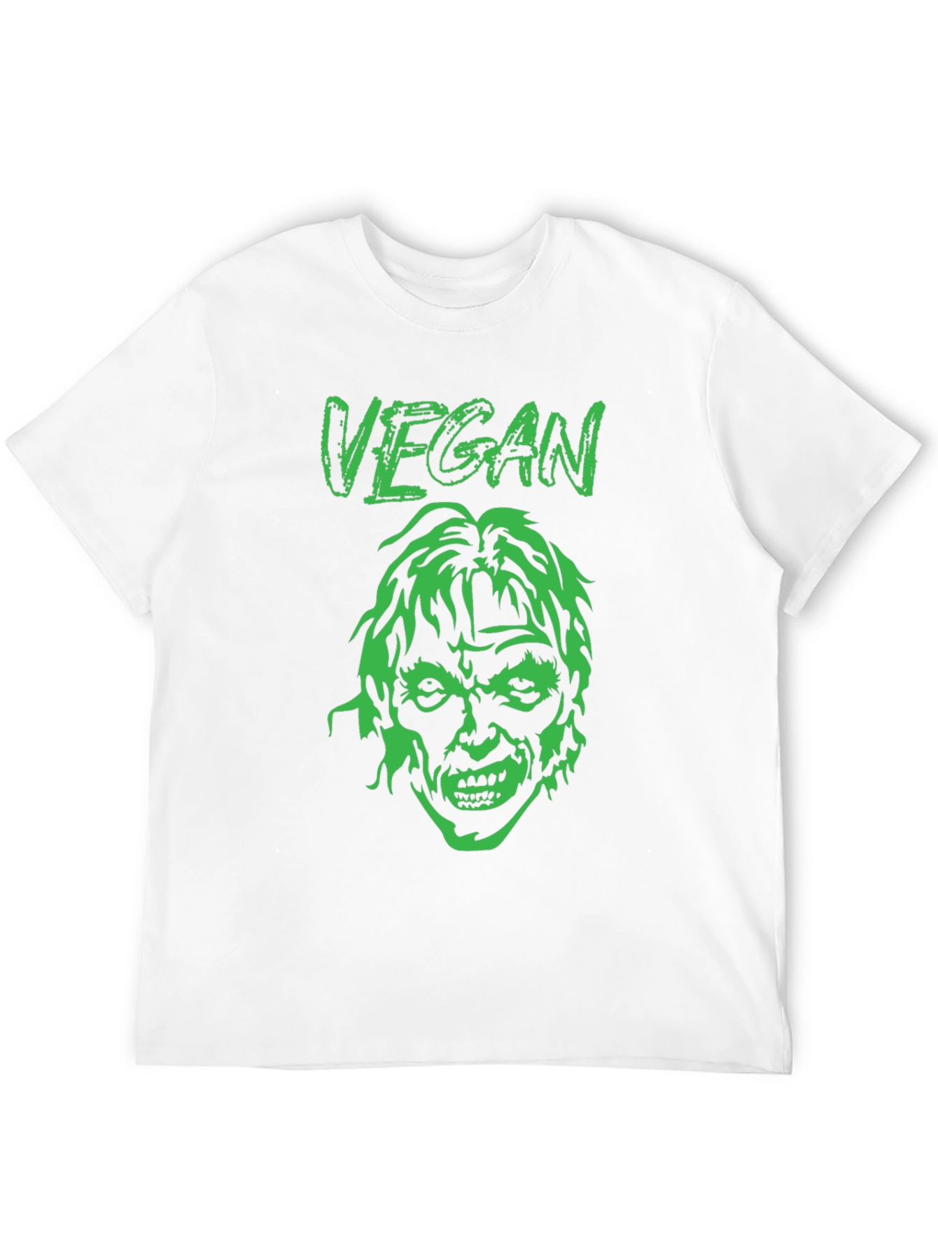 Black Vegan Zombie Graphic Tee - Black view 12