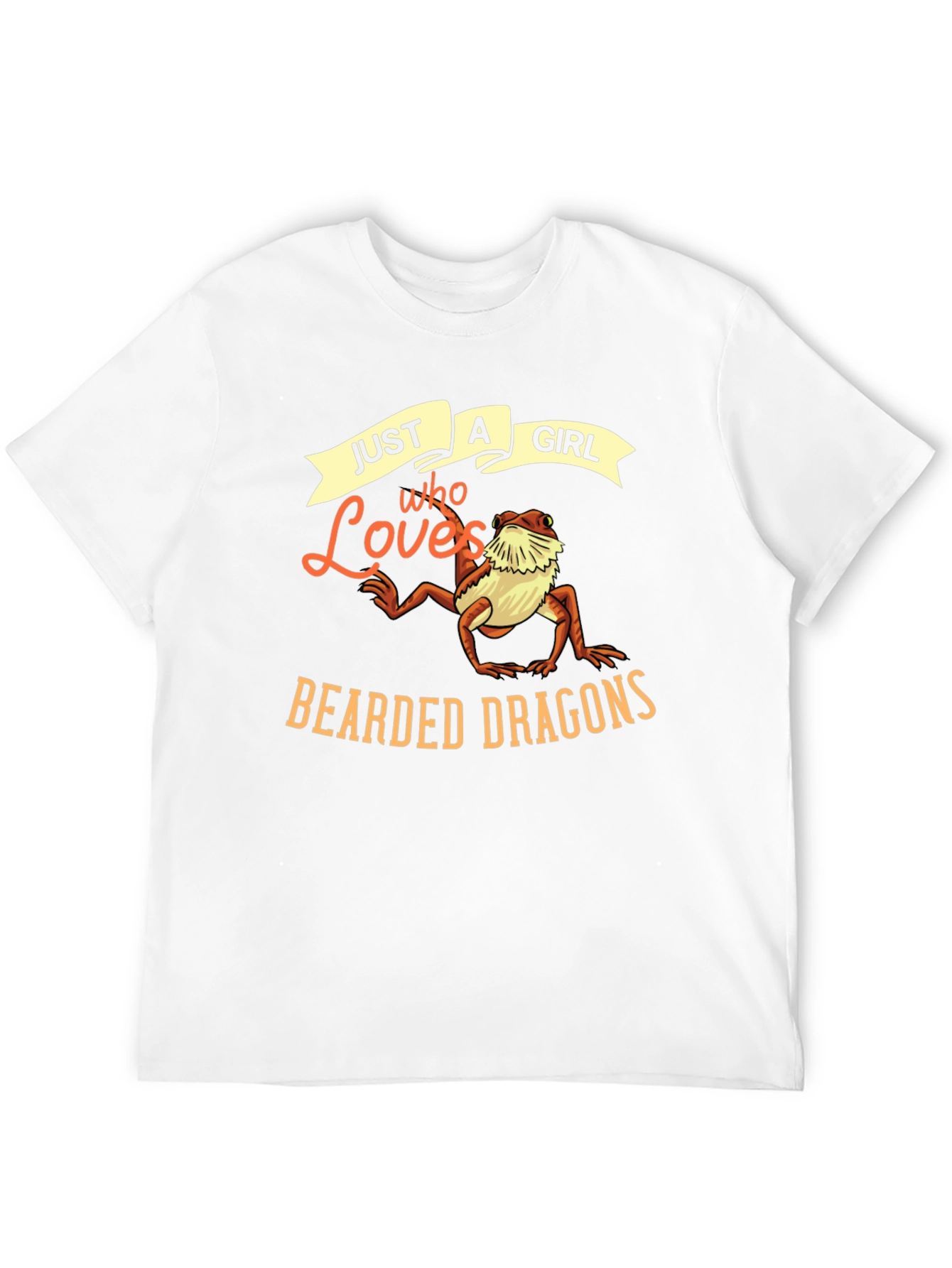 Black Just A Girl Who Loves Bearded Dragons T-Shirt view 12