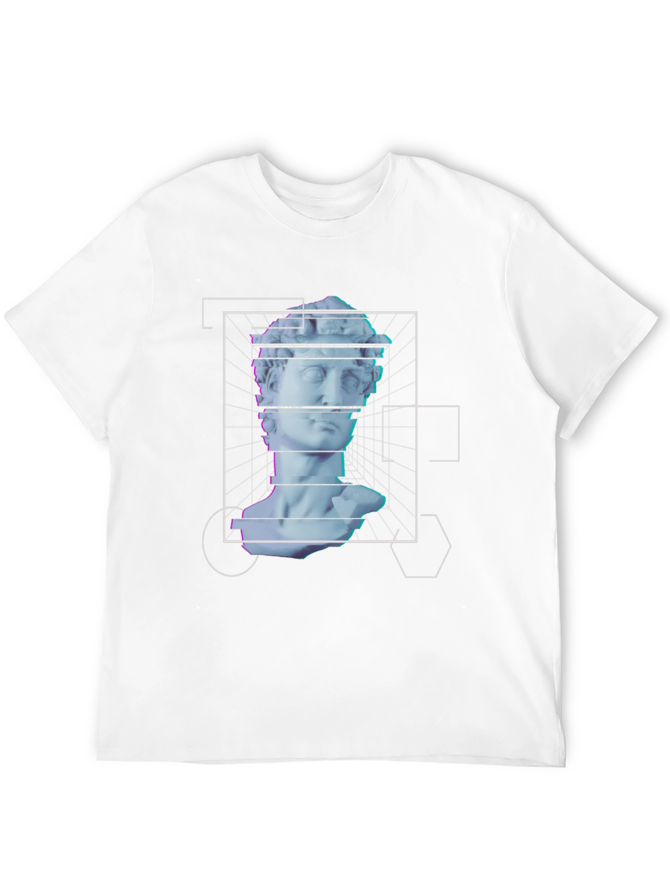 Black Modern Art David T-Shirt view 12