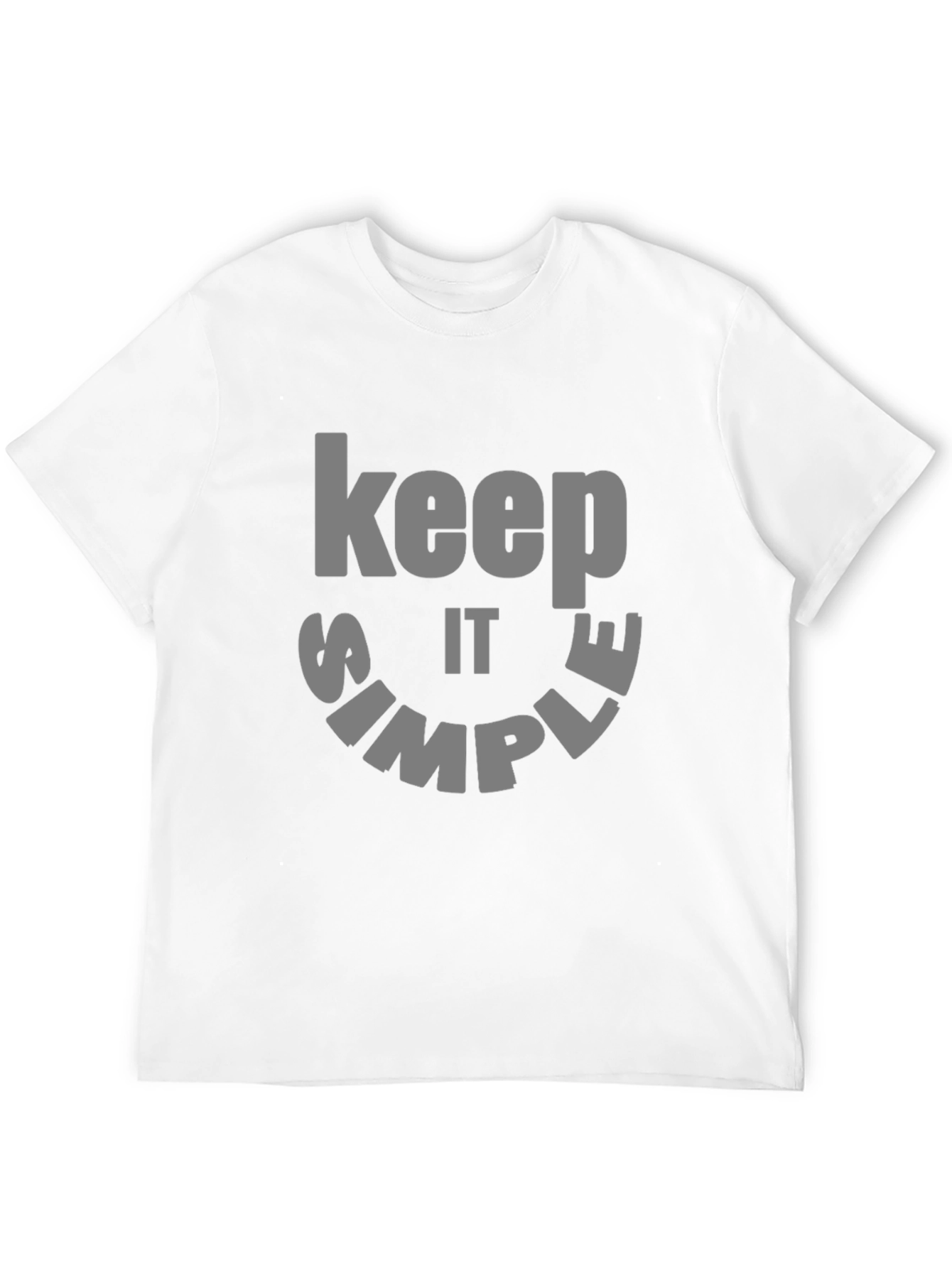 Black Keep it Simple Graphic Tee - Black Cotton view 12