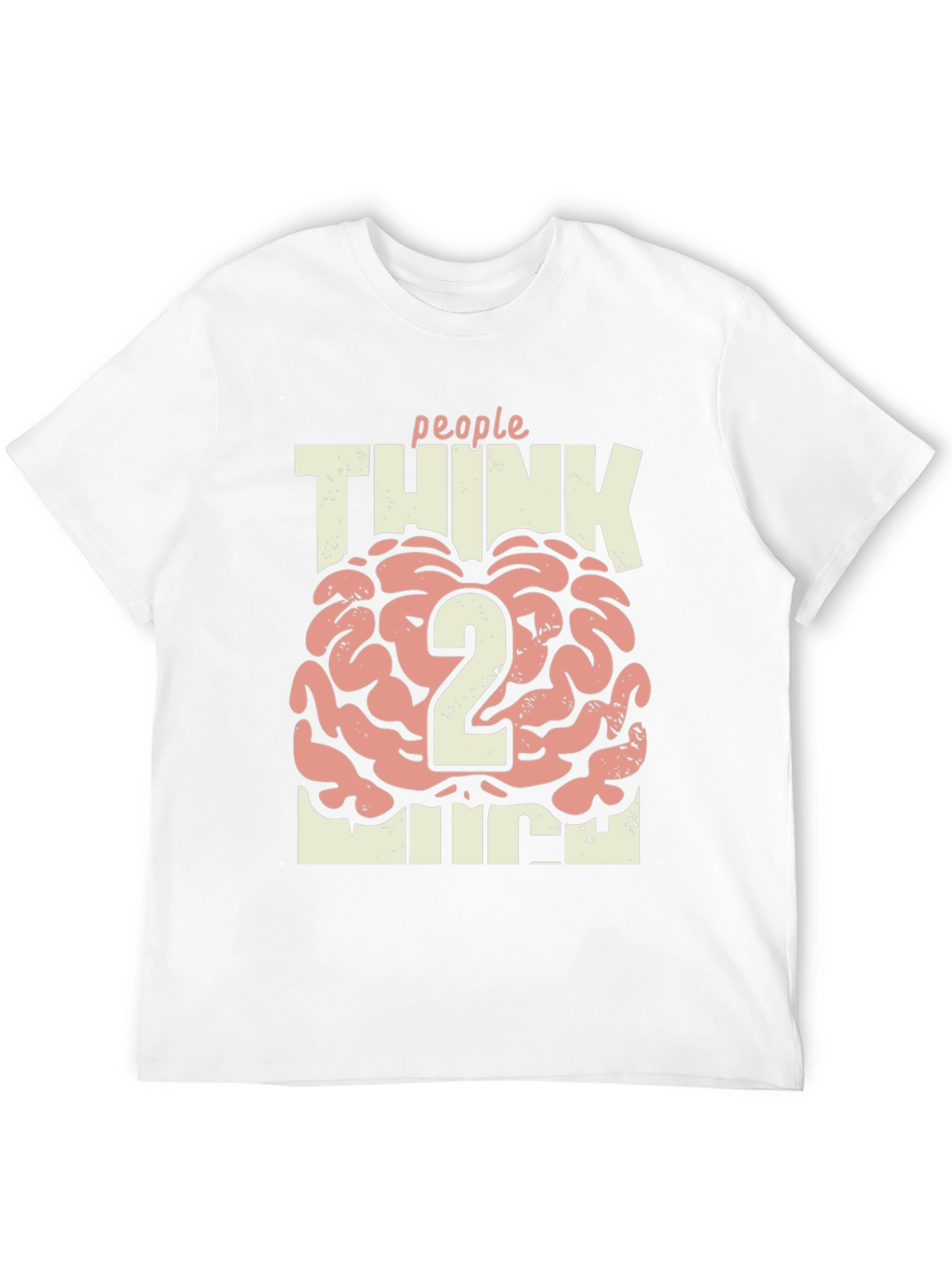 Black People Think 2 Much Graphic T-Shirt - Casual Cotton Tee view 12
