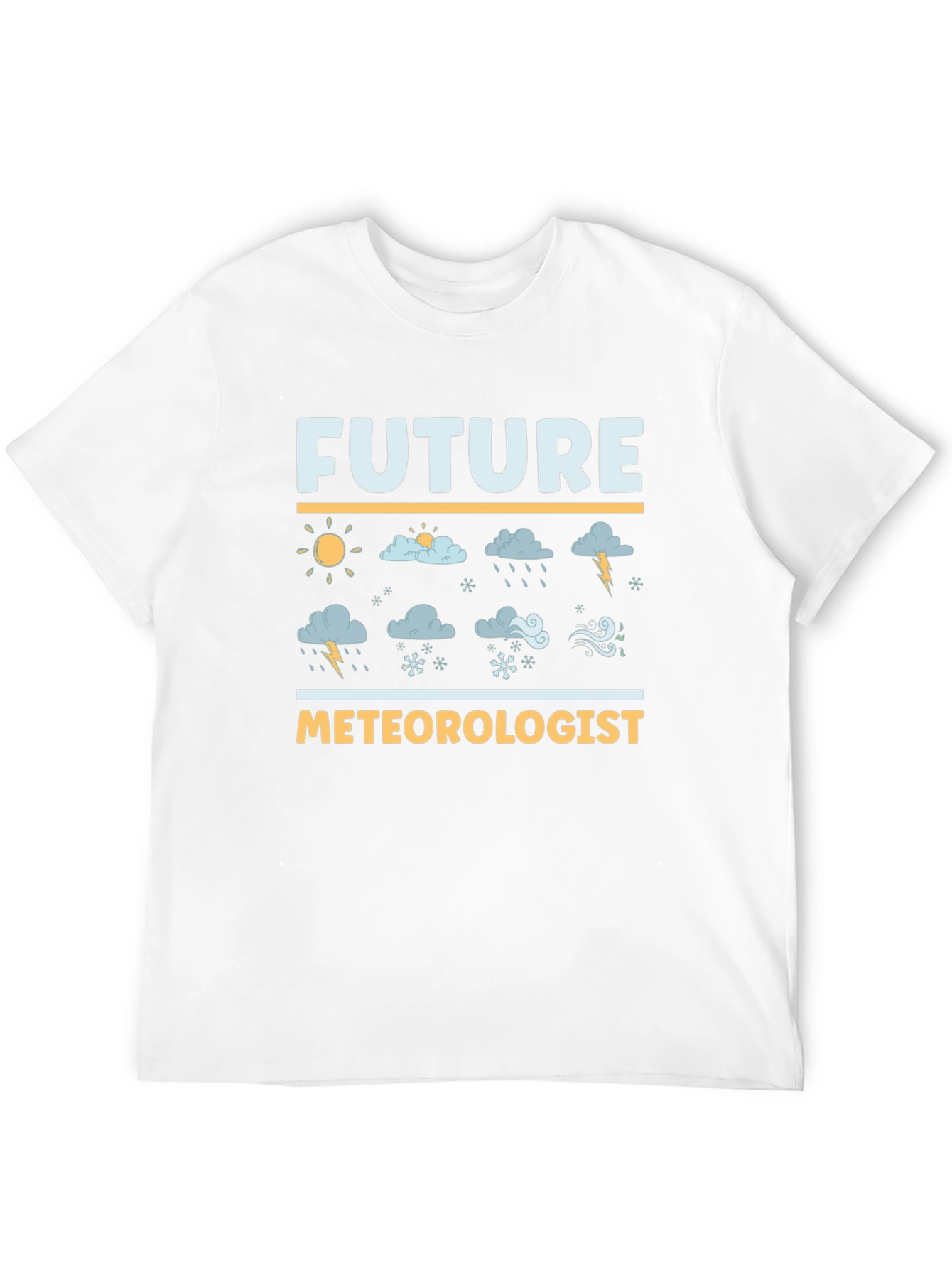 Black Future Meteorologist Graphic T-Shirt view 12