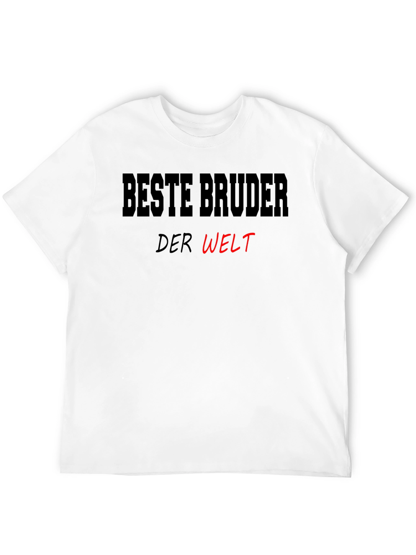 Black Beste Bruder Der Welt Men's Black T-Shirt view 12