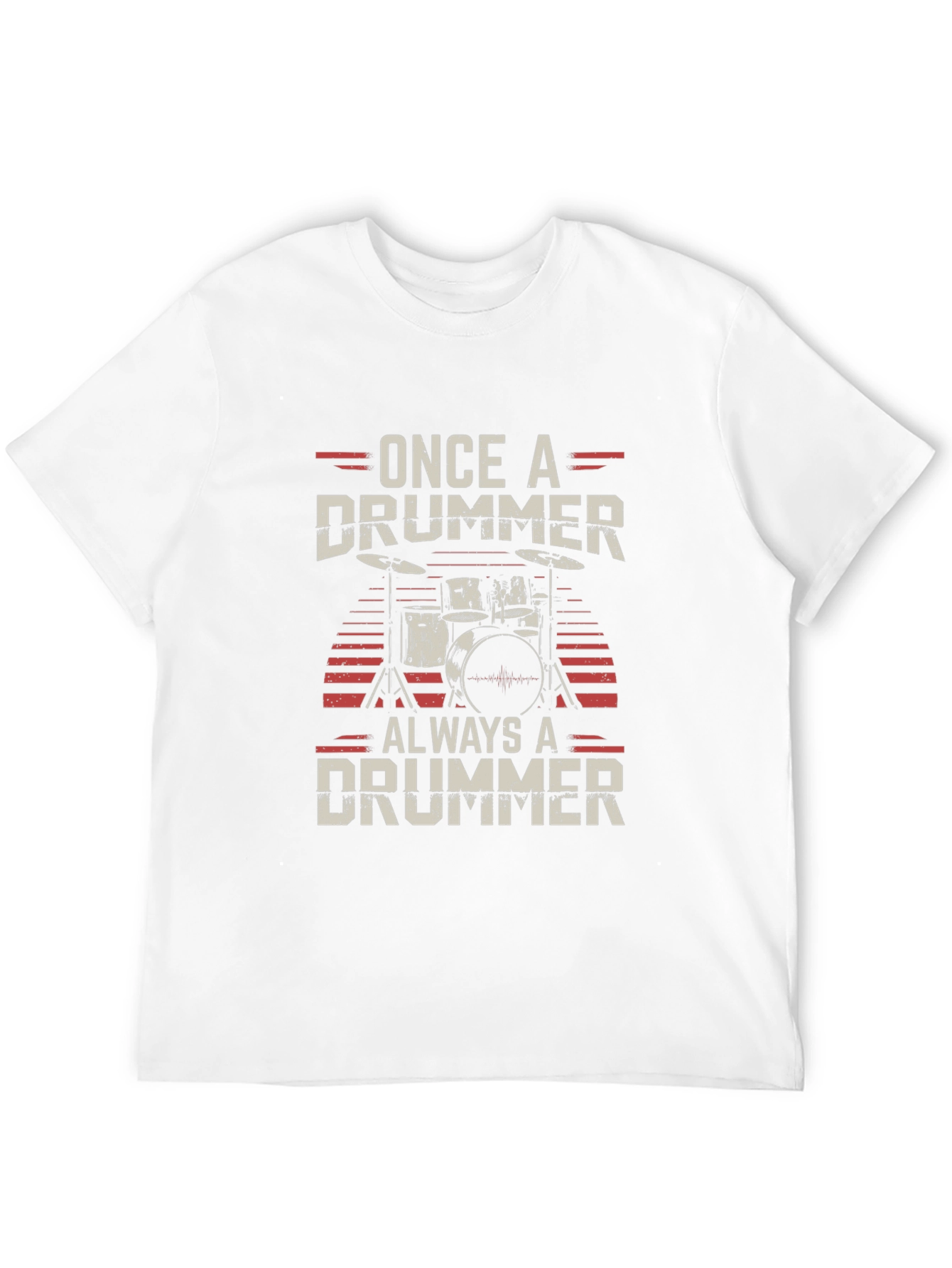 Black Once a Drummer Always a Drummer T-Shirt view 12
