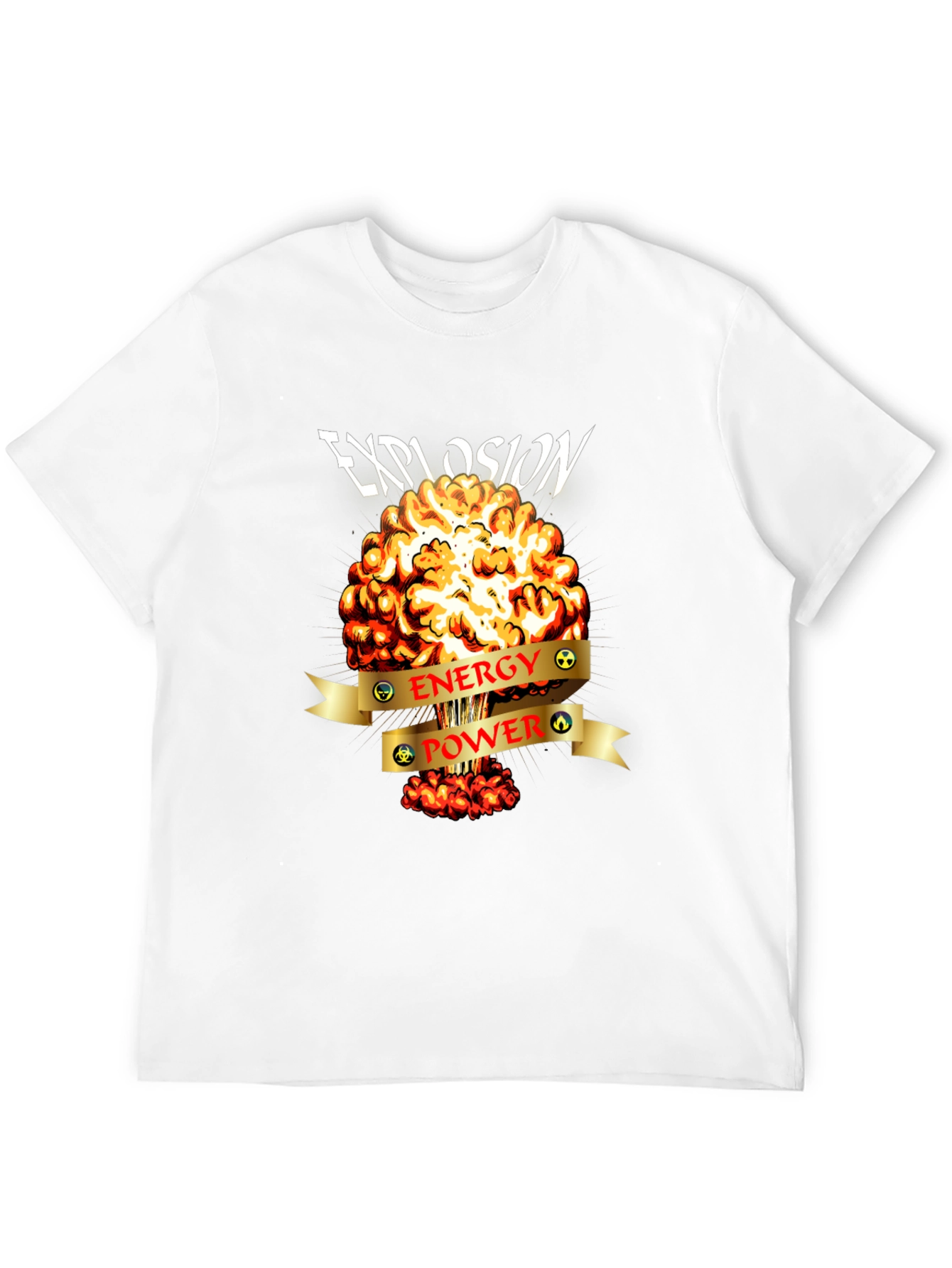 Black Explosion Energy Power Graphic Tee view 12