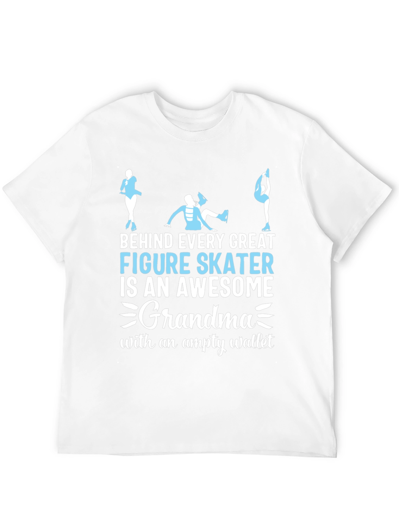 Black Awesome Grandma Figure Skater T-Shirt view 12