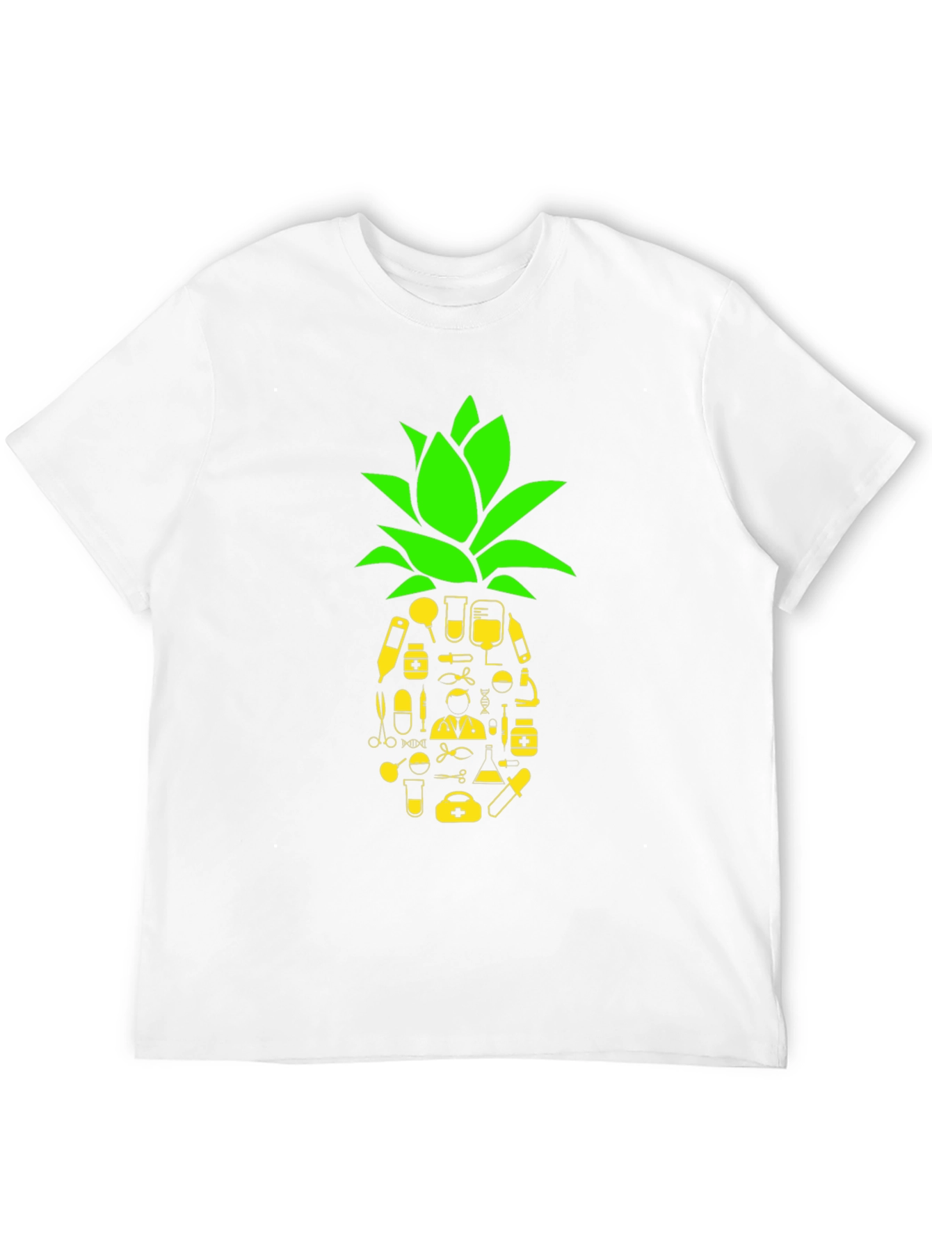 Black Medical Pineapple Graphic Tee view 12