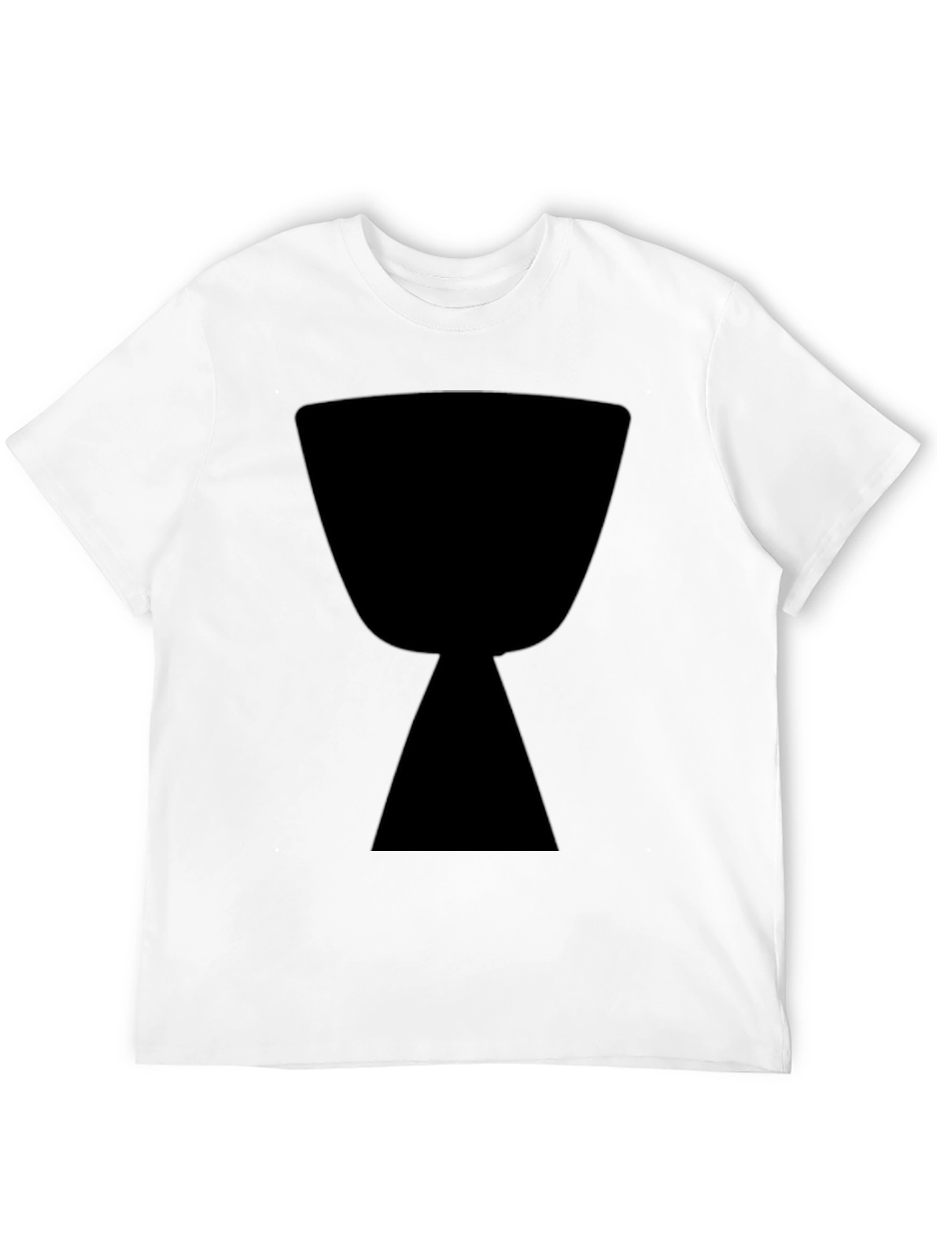 Black Black T-Shirt with Hourglass Graphic view 12