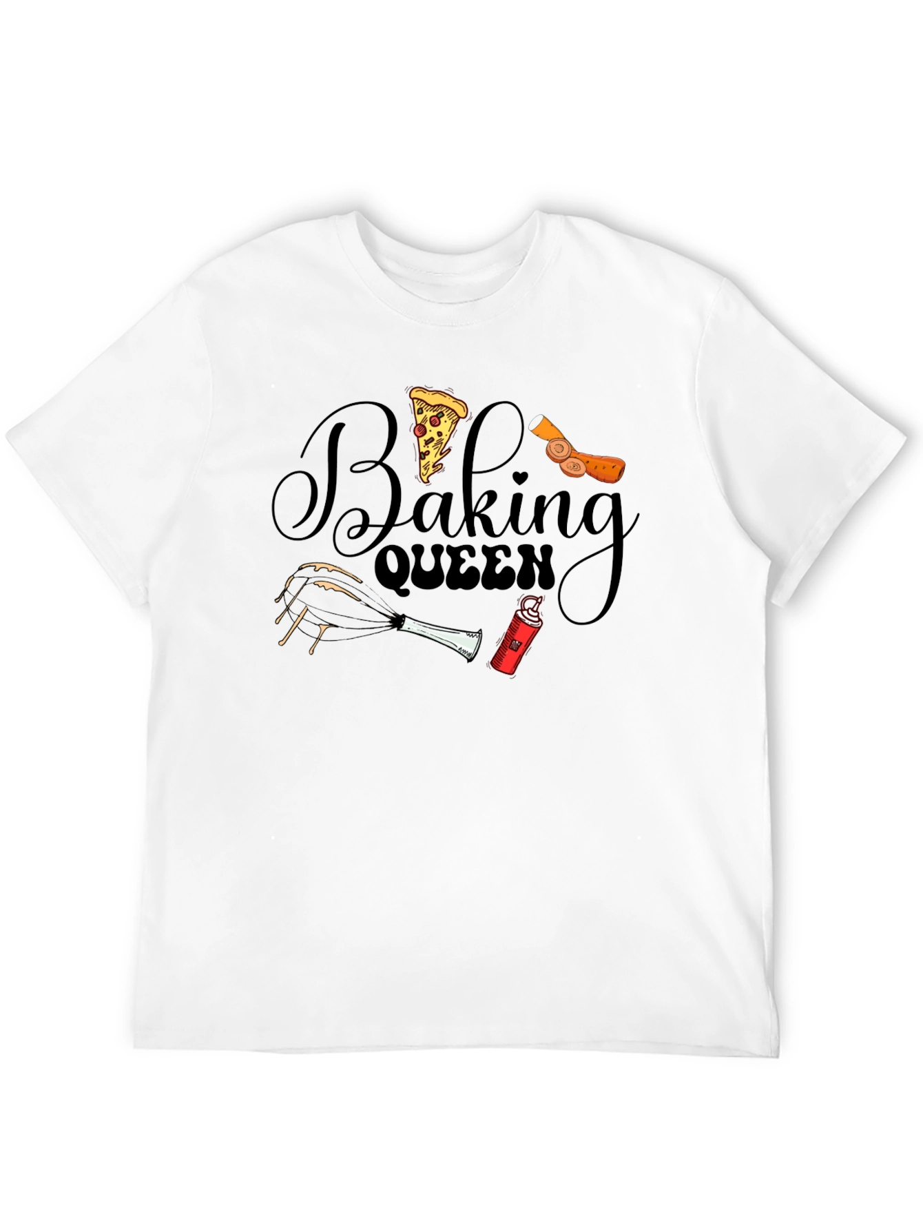 Black Baking Queen Graphic T-Shirt view 12