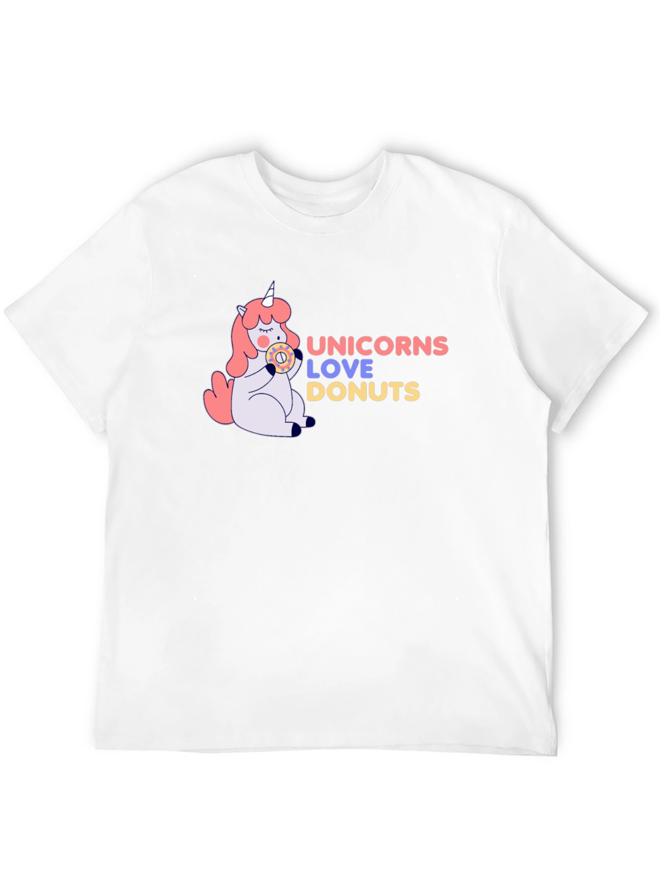 Black Unicorns Love Donuts Graphic T-Shirt view 12