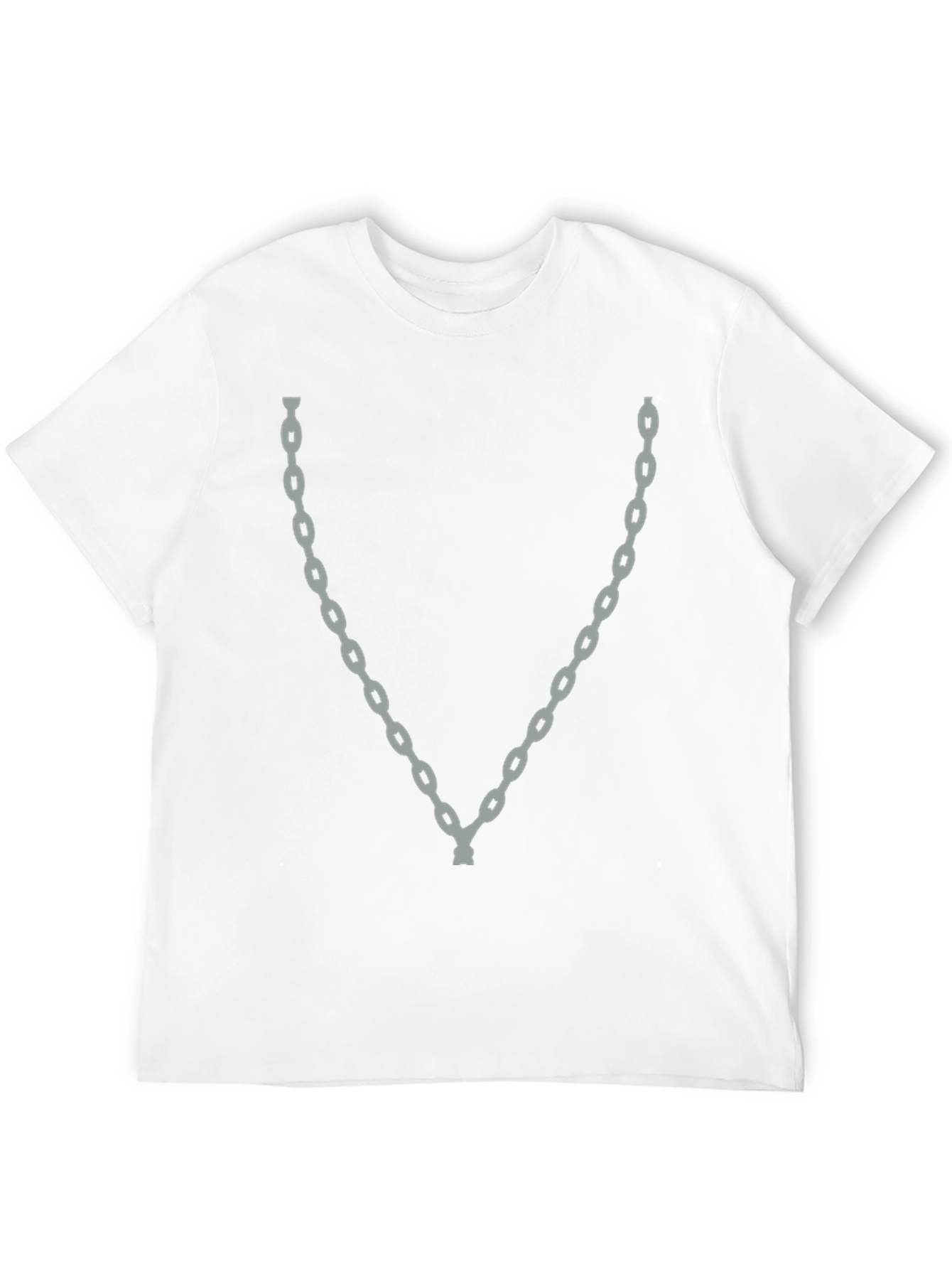 Black Chain Graphic Black T-Shirt - Cool Casual Style view 12