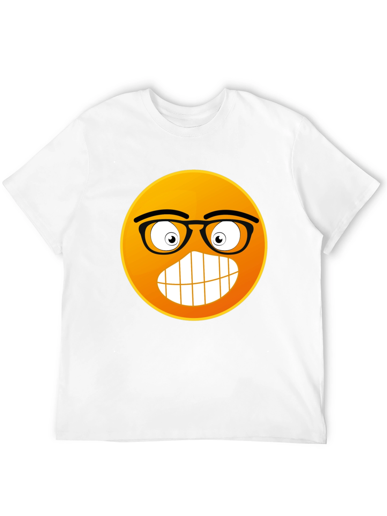 Black Nerdy Emoji Black T-Shirt: Express Yourself! view 12