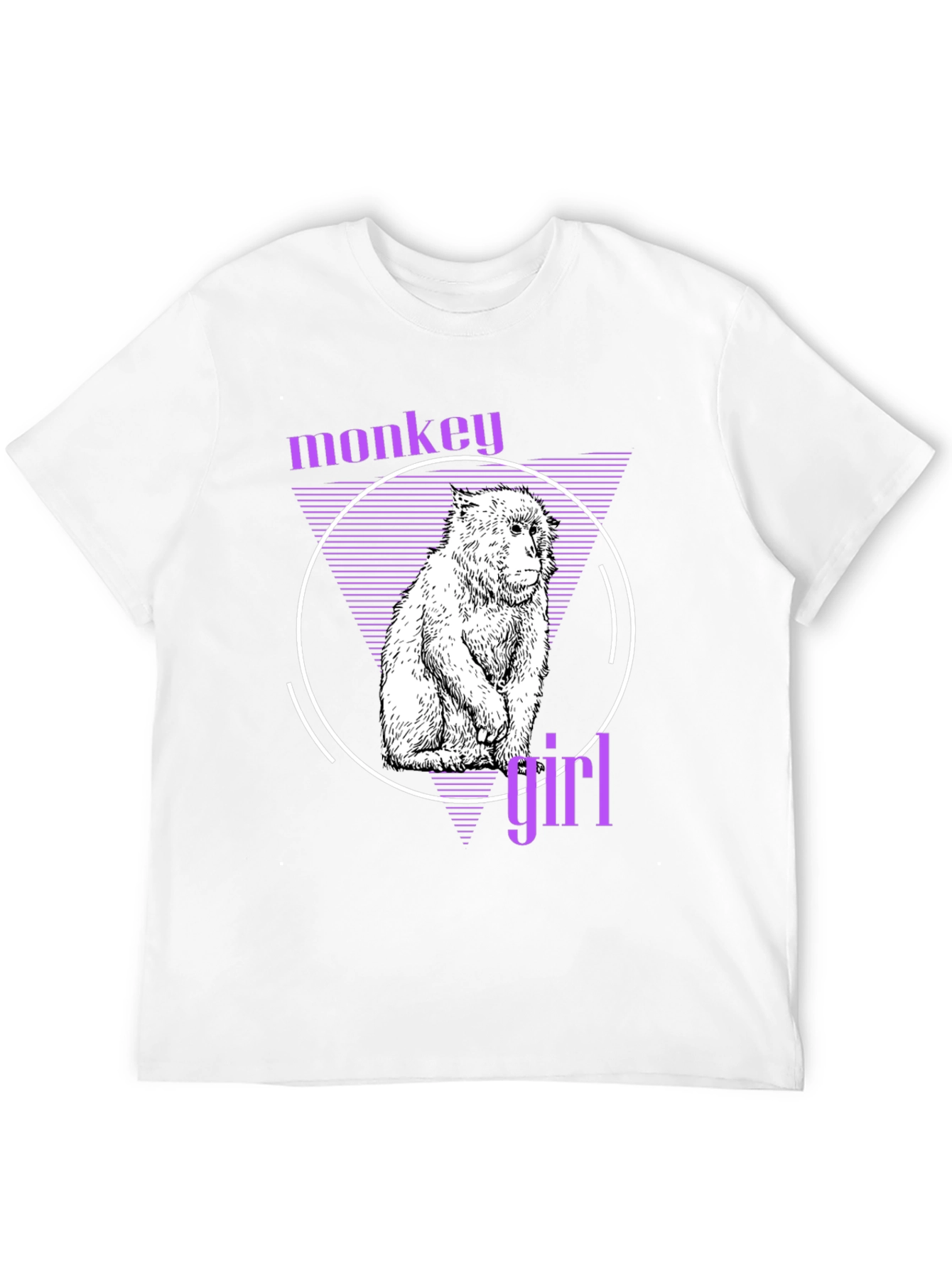 Black Monkey Girl Graphic Tee - Trendy Black T-Shirt view 12