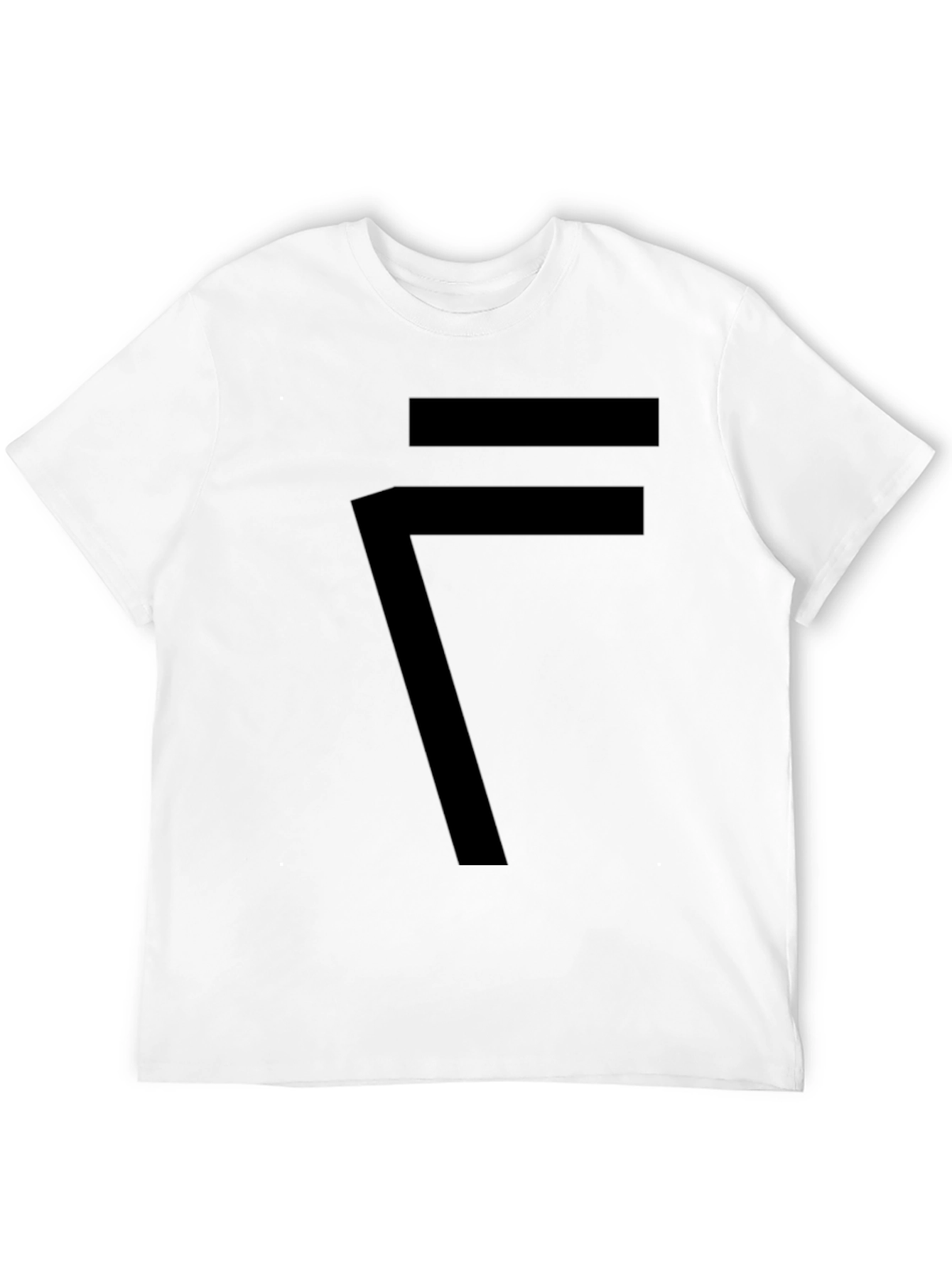 Black Modern Graphic Tee - Minimalist Design view 12