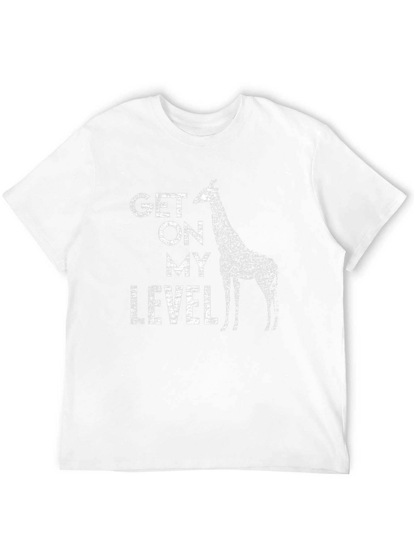 Black Get On My Level Giraffe Graphic T-Shirt view 12