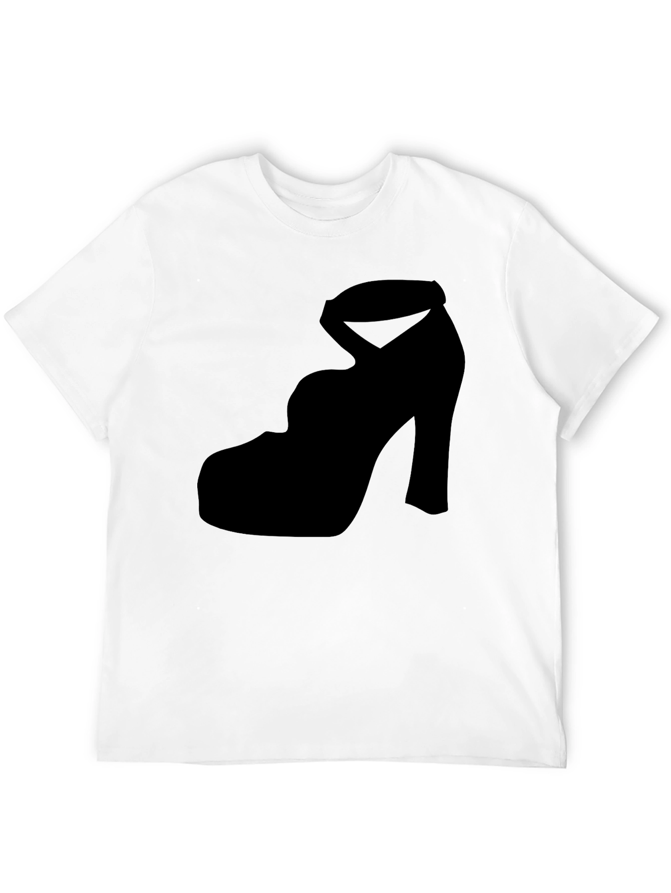 Black Heel Silhouette Tee - Stylish & Unique Design view 12