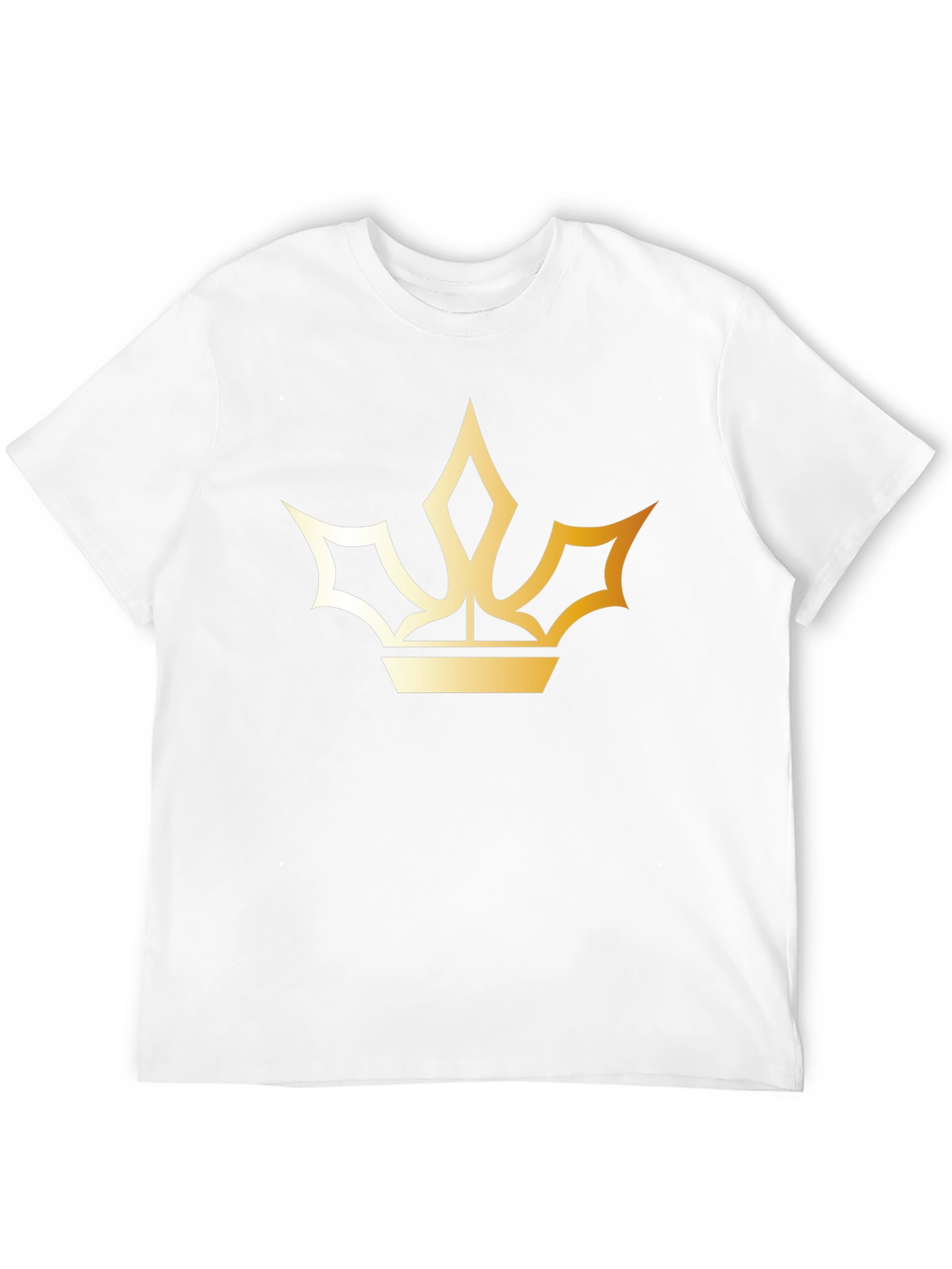 Black Golden Crown Graphic Black T-Shirt view 12