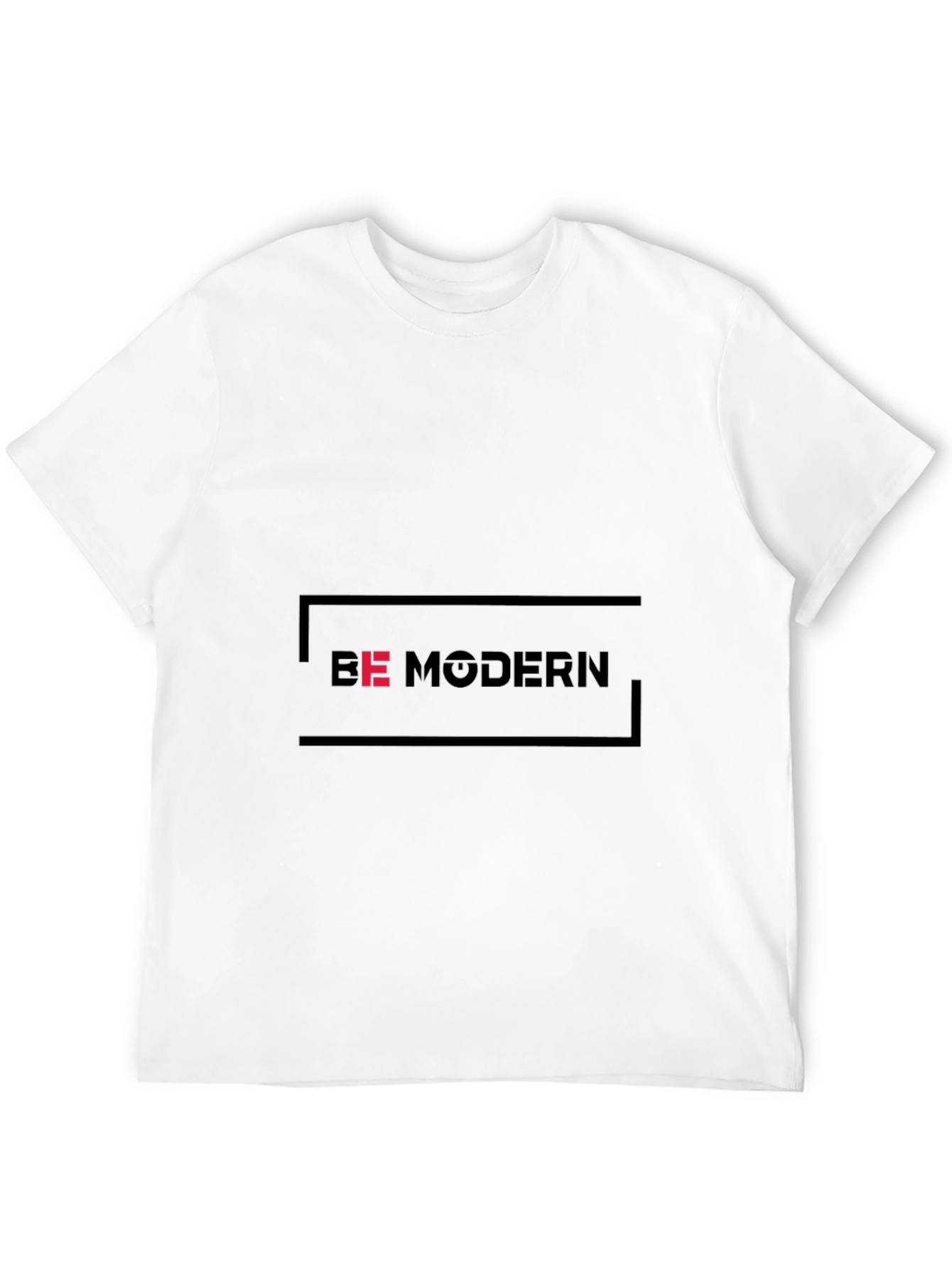 Black Be Modern Black Graphic Tee for Men view 12