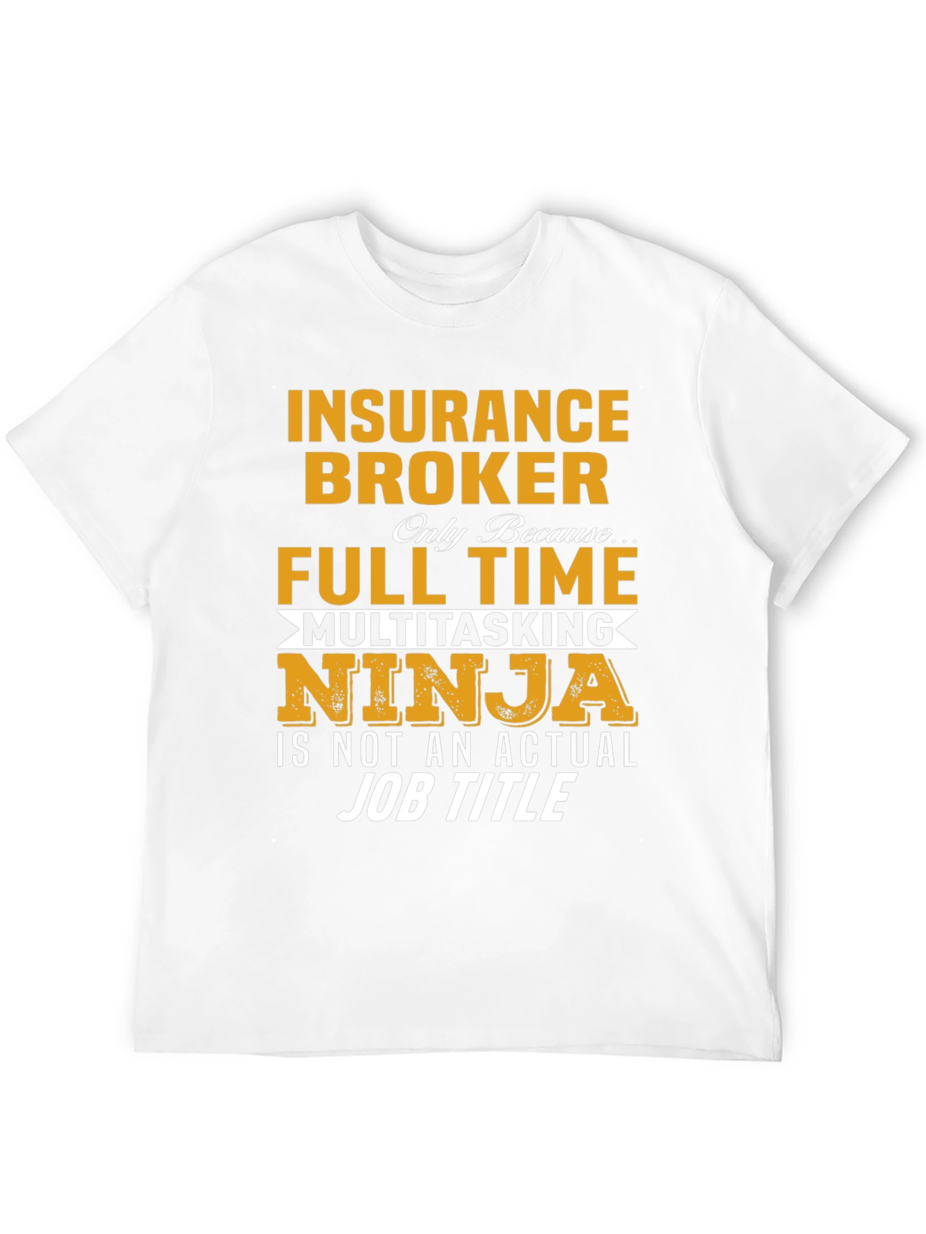 Black Insurance Broker Ninja T-Shirt view 12