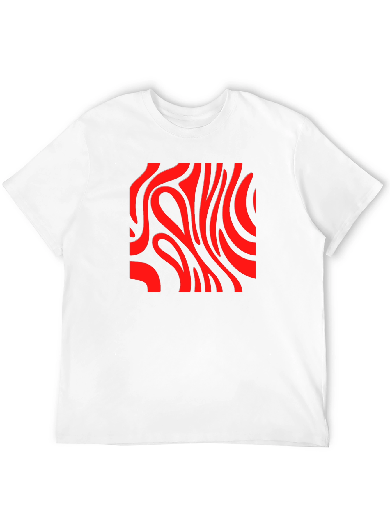 Black Abstract Graphic Print T-Shirt view 12