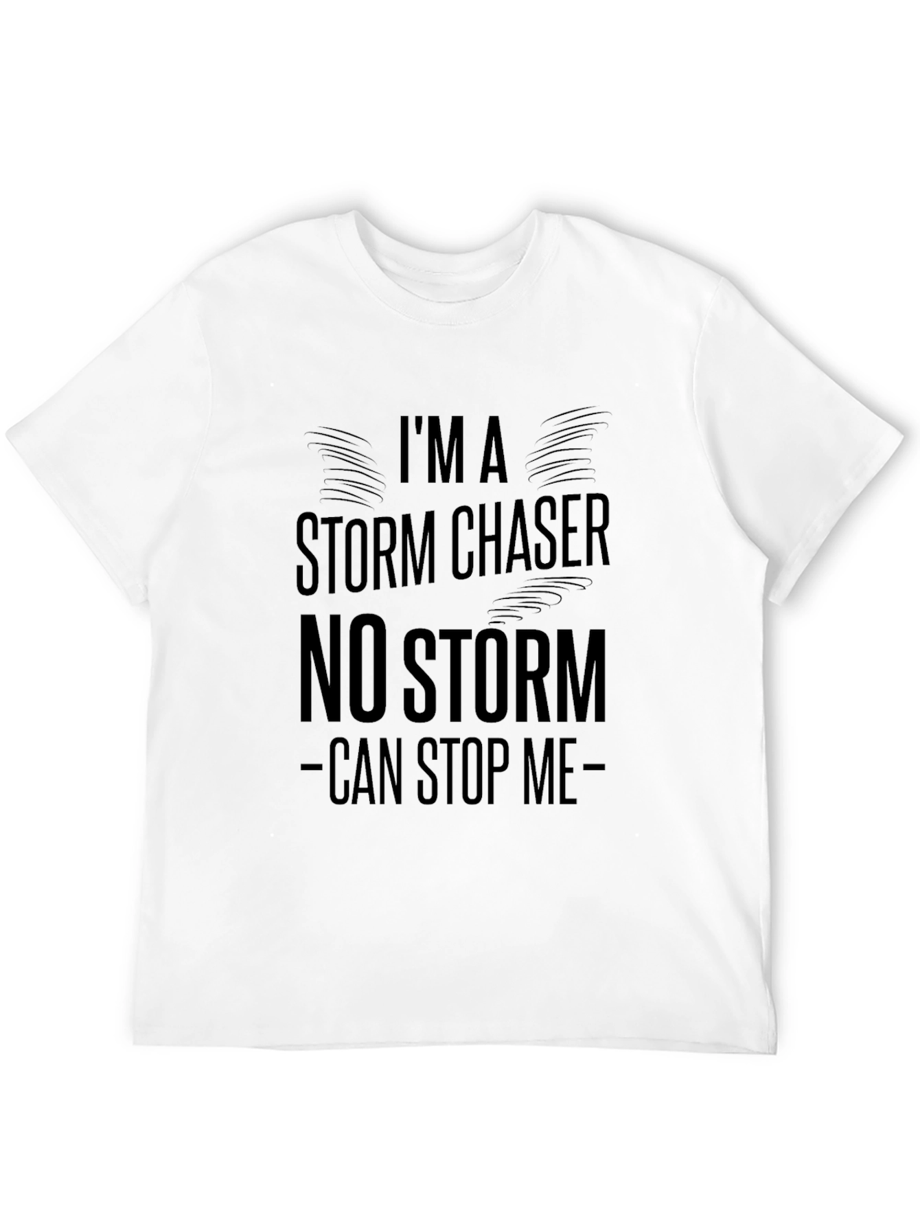 Black Storm Chaser Tee - Unstoppable Design view 12
