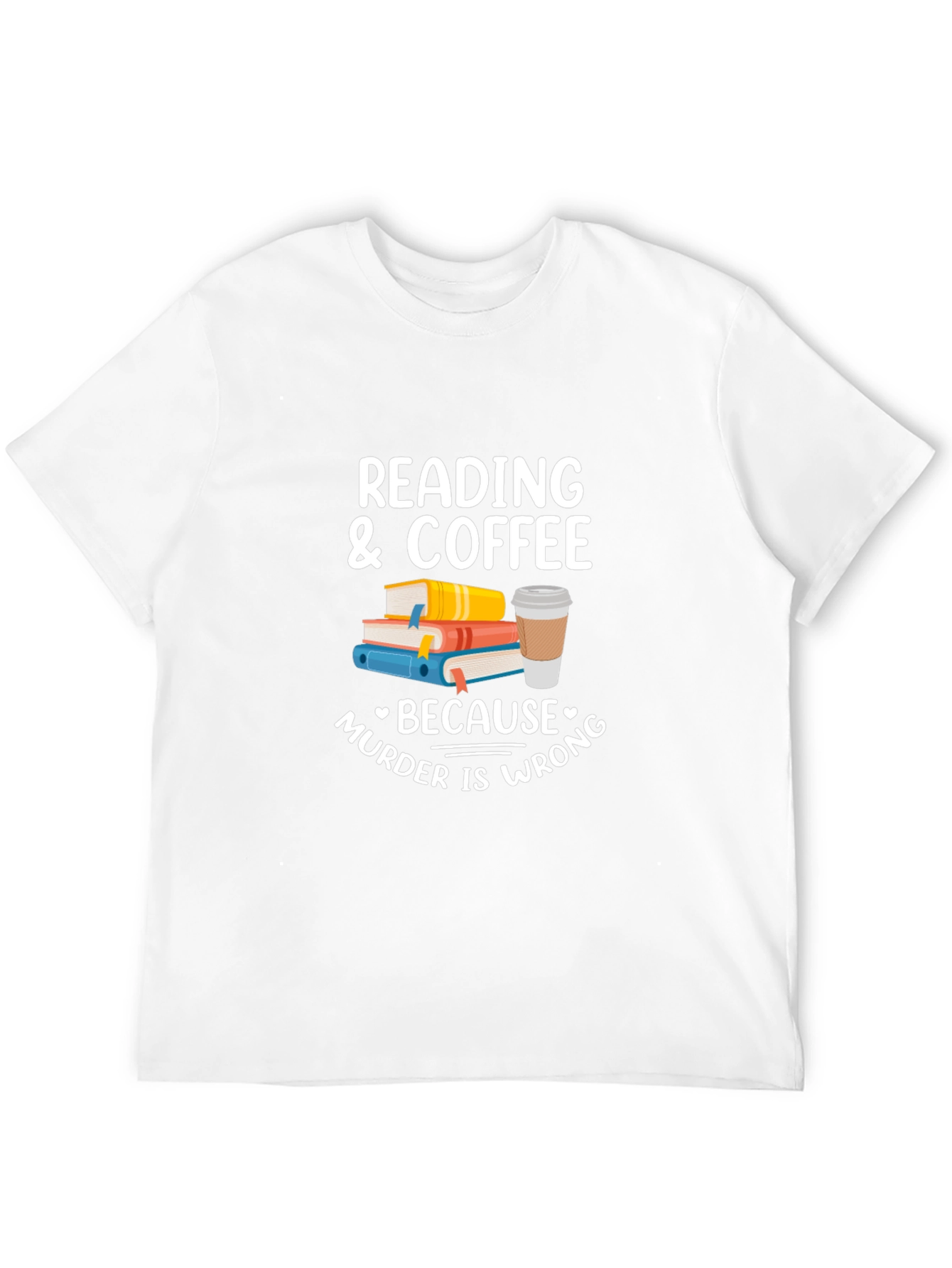 Black Reading & Coffee T-Shirt view 12