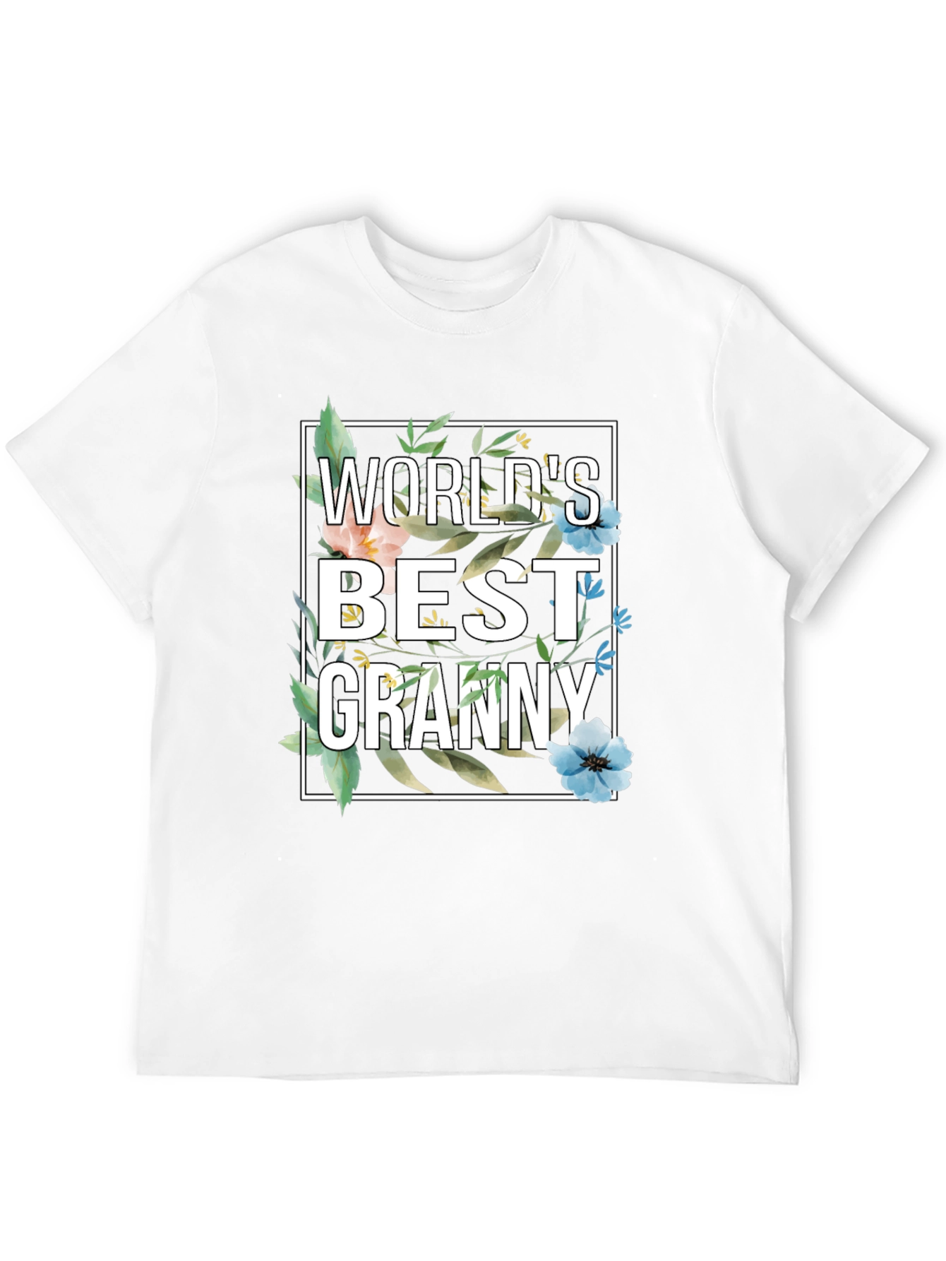 World's Best Granny Floral T-Shirt - 12