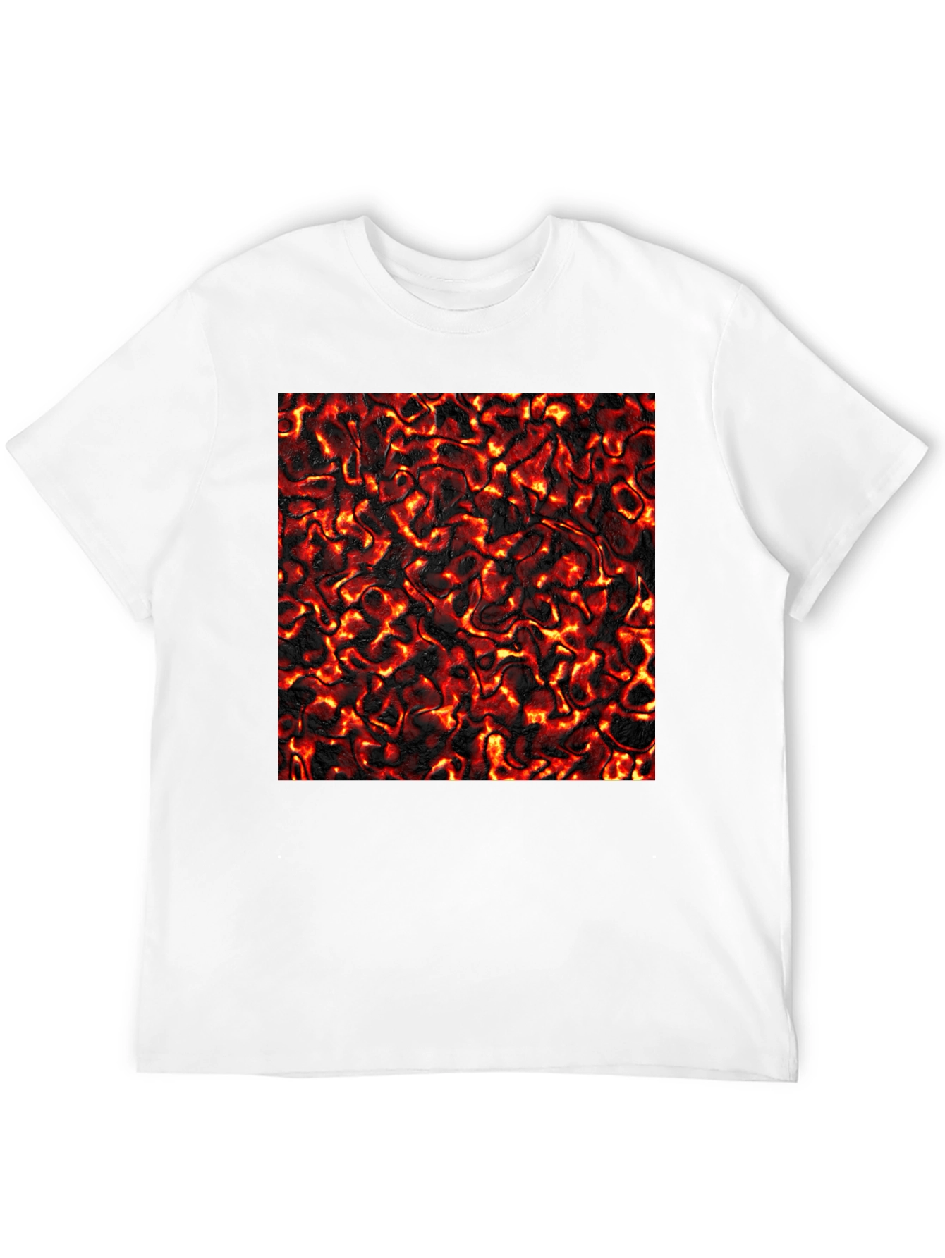 Black Lava Flow Graphic Tee - Cool Black T-Shirt view 12