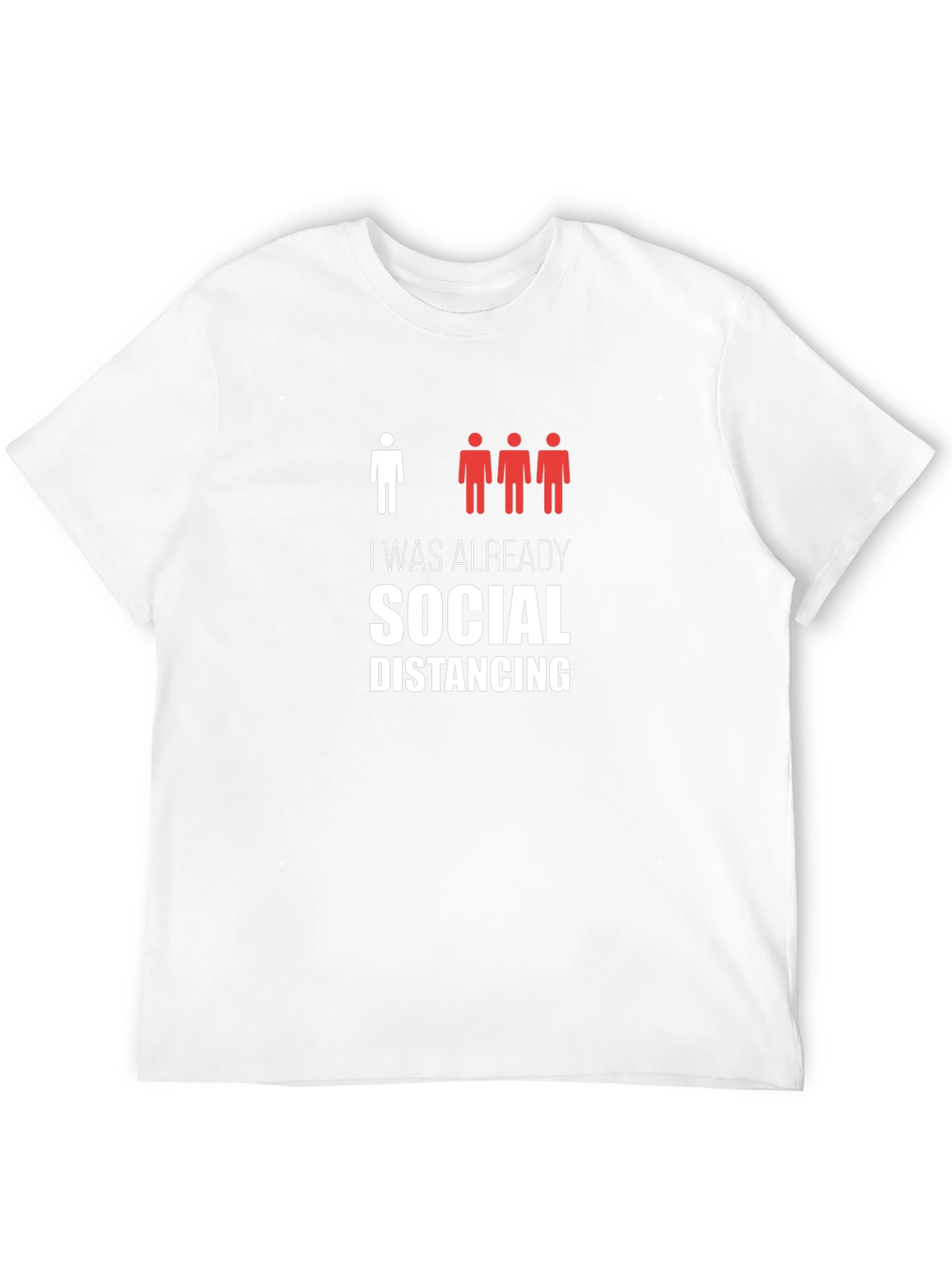 Black Social Distancing T-Shirt view 12