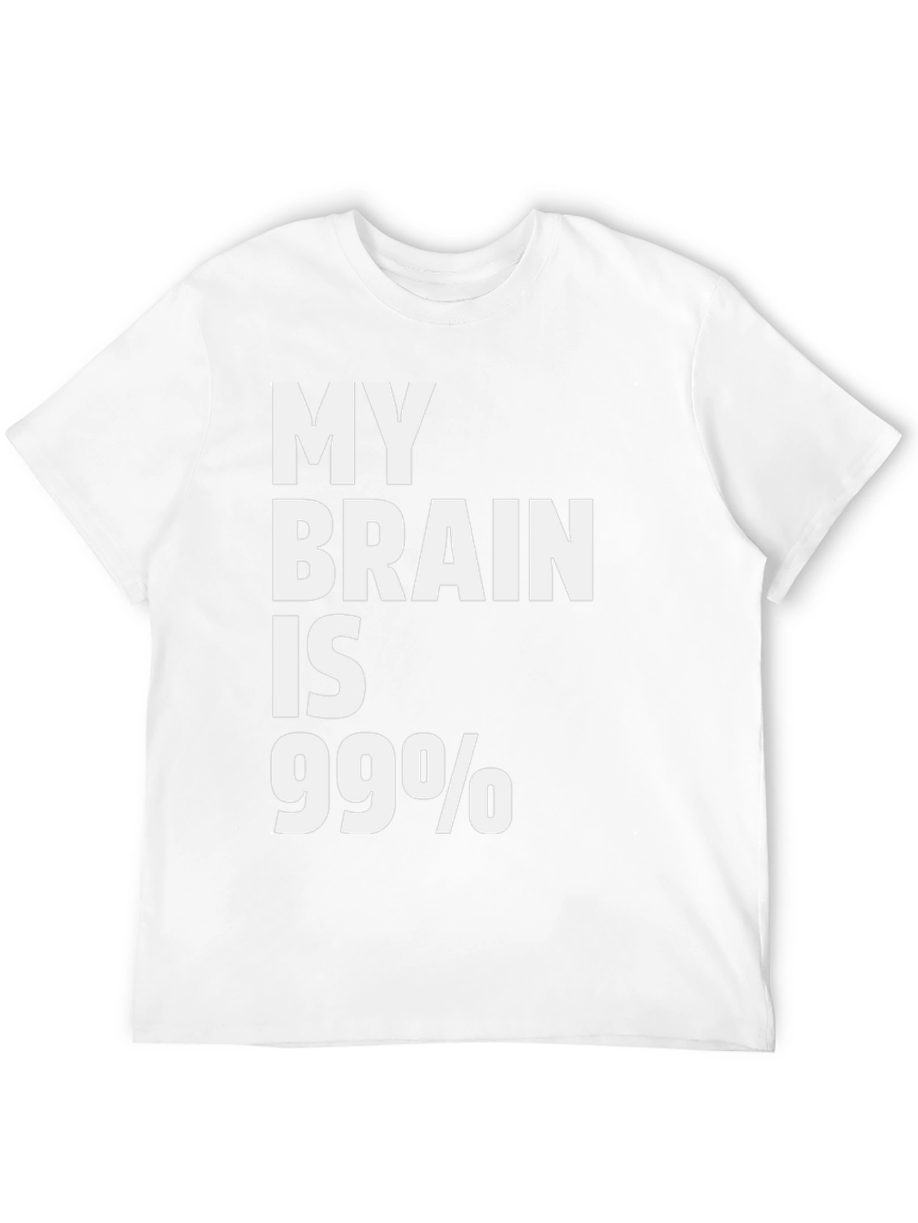 Black My Brain is 99% Sarcastic Humor T-Shirt view 12