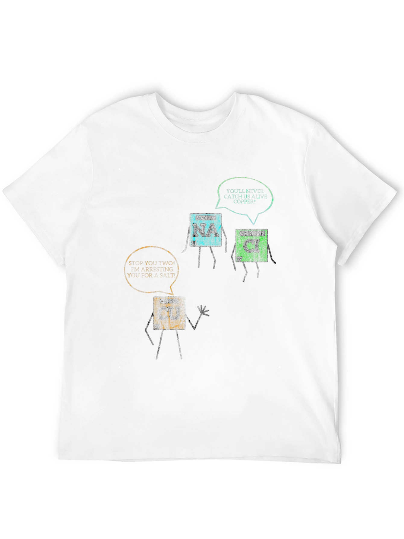 Black Funny Chemistry T-Shirt: Periodic Table Pun view 12