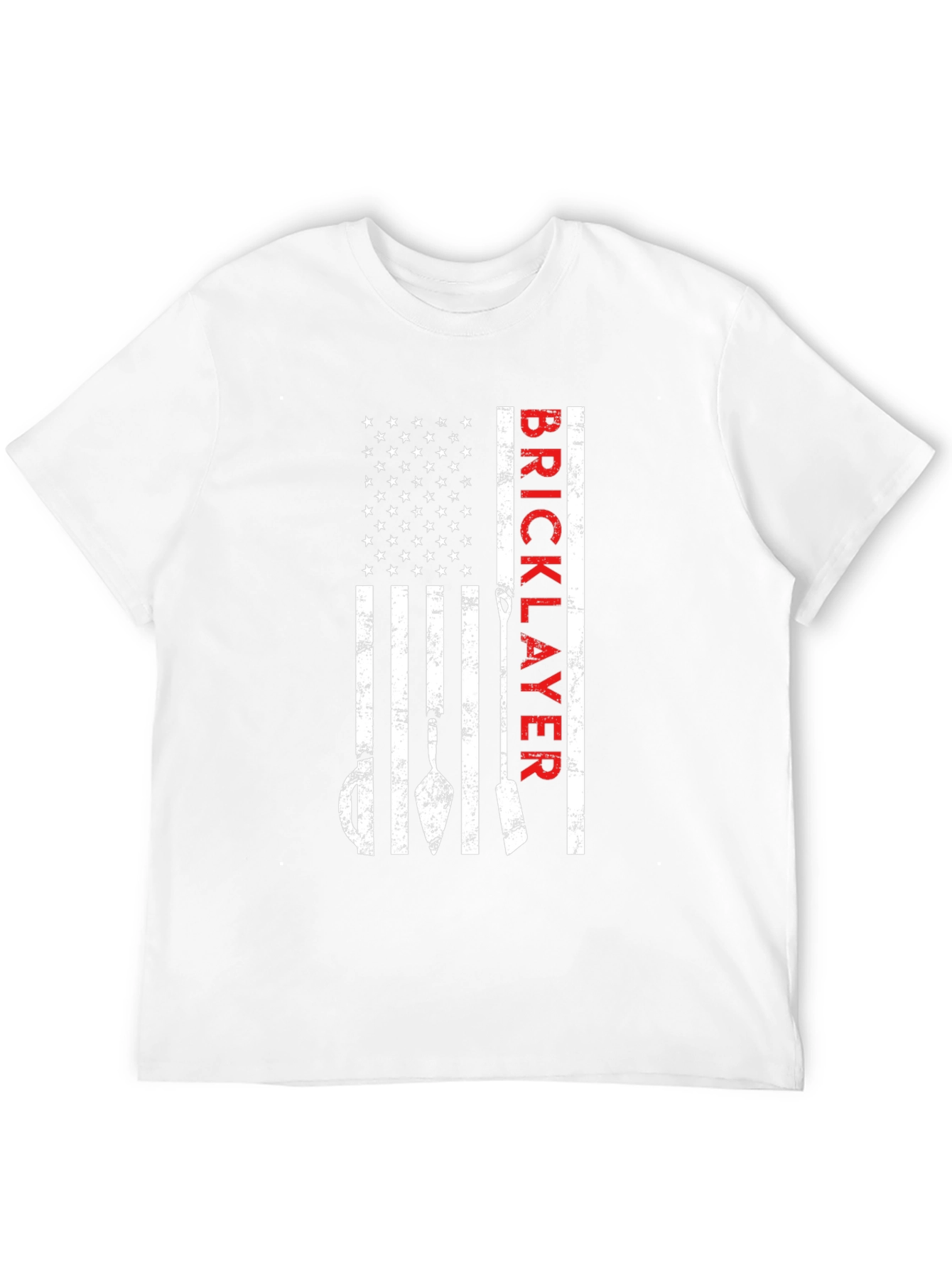 Black Bricklayer USA Flag T-Shirt - Patriotic Construction Tee view 12