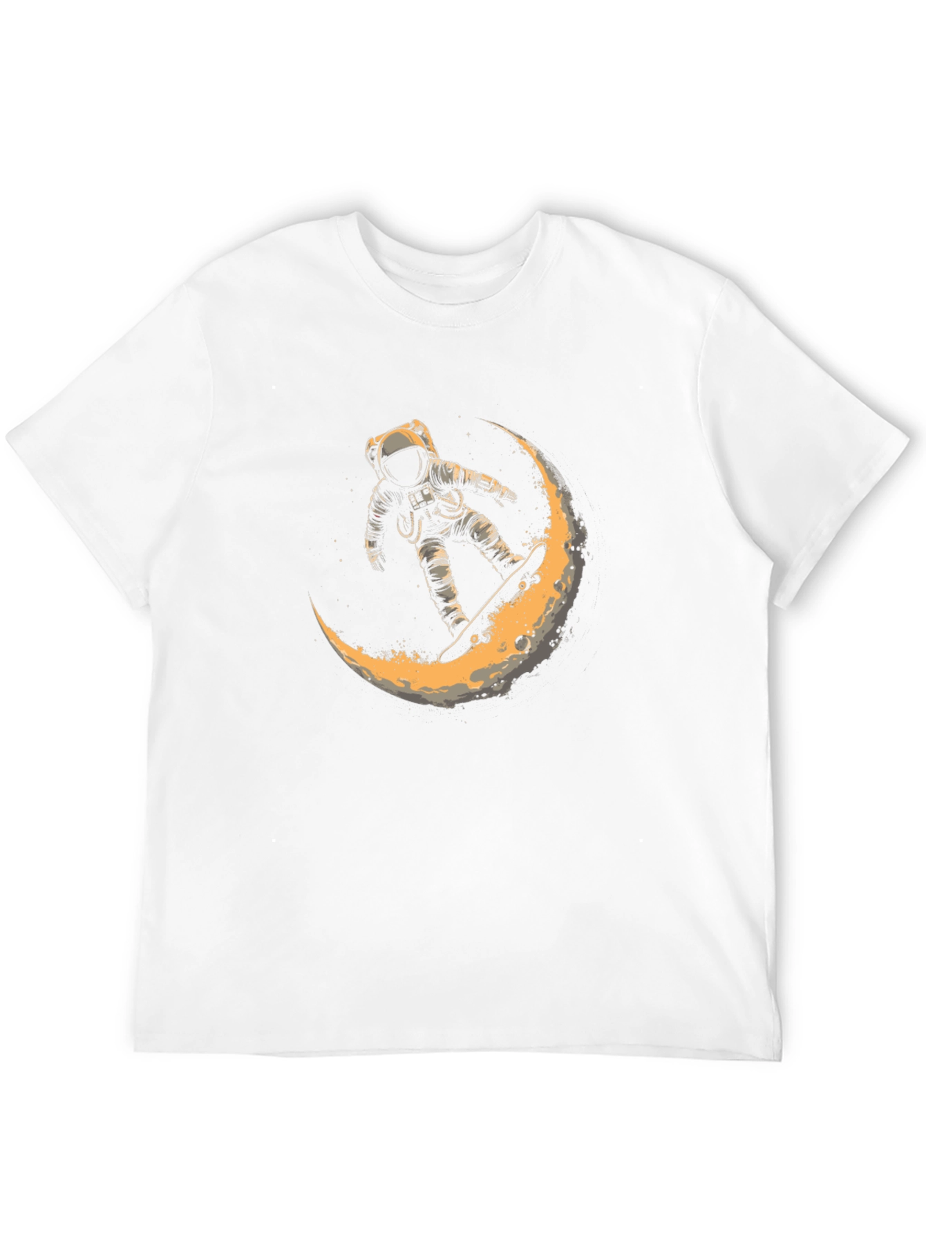 Black Astronaut Moon Ride Graphic T-Shirt view 12