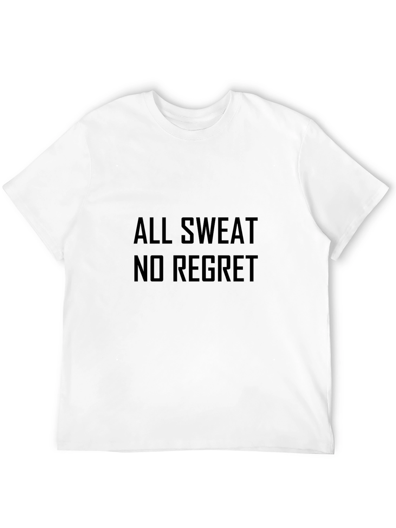 Black All Sweat No Regret Black T-Shirt view 12
