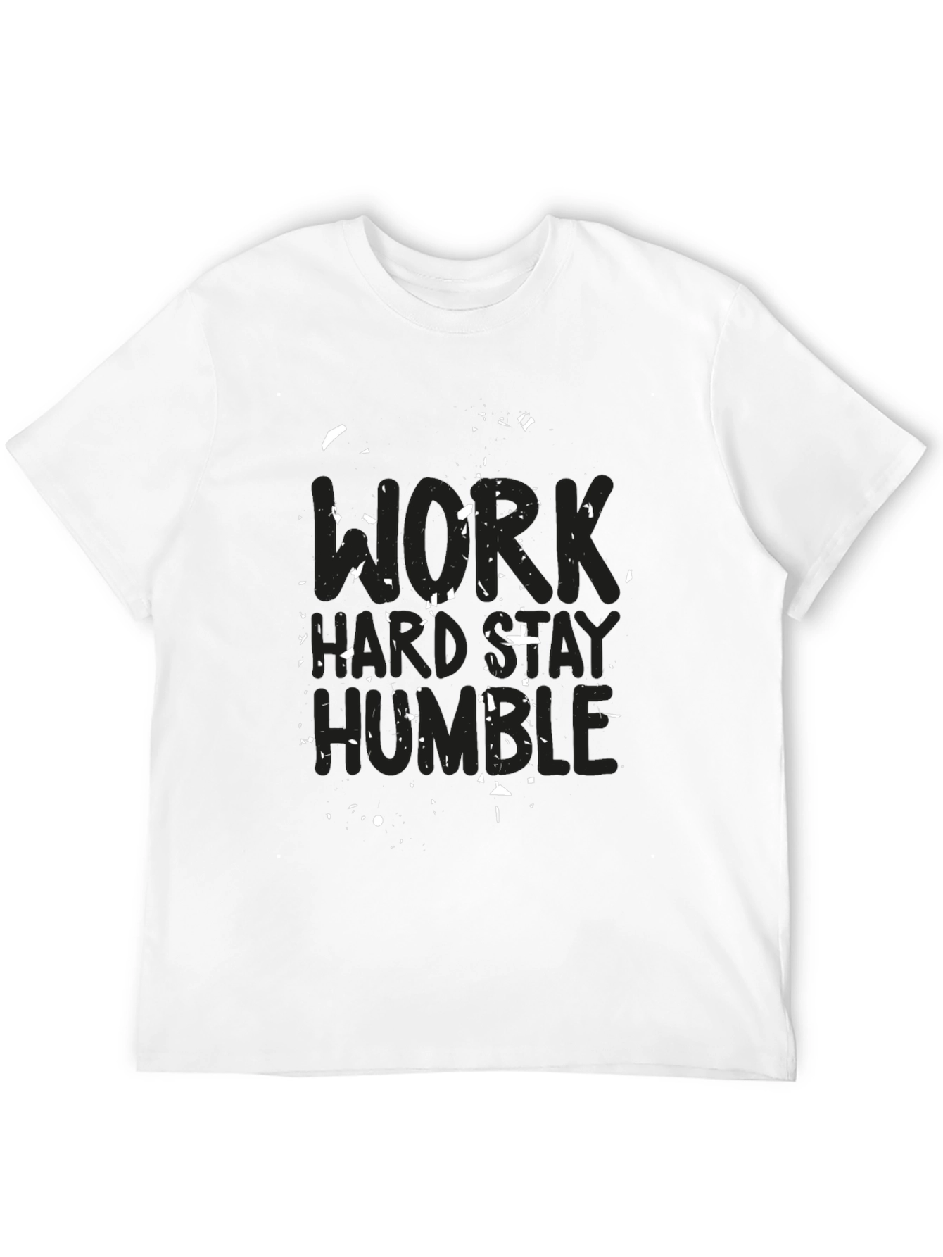 Black Work Hard Stay Humble Black T-Shirt view 12