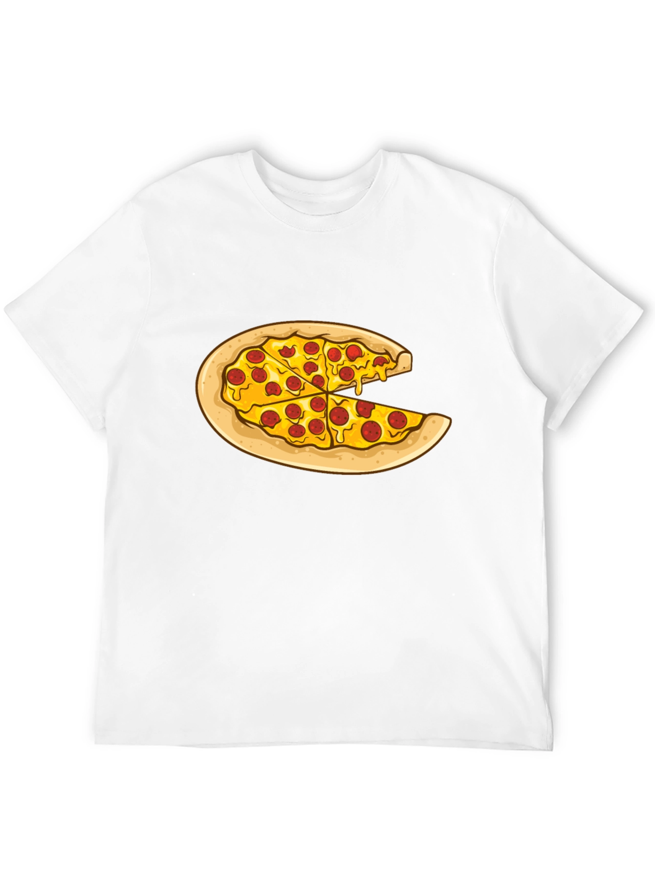 Black Pizza Slice Graphic Tee - Casual Comfort view 12