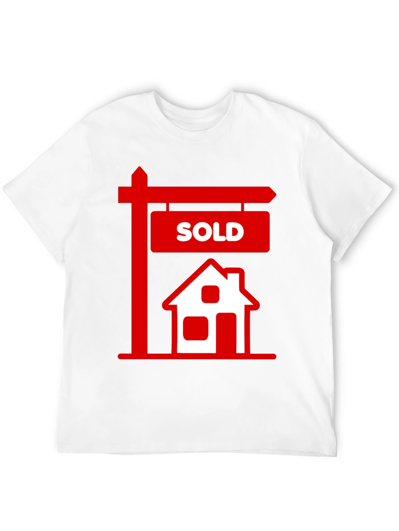 Black Sold House Graphic Tee - Real Estate T-Shirt view 12