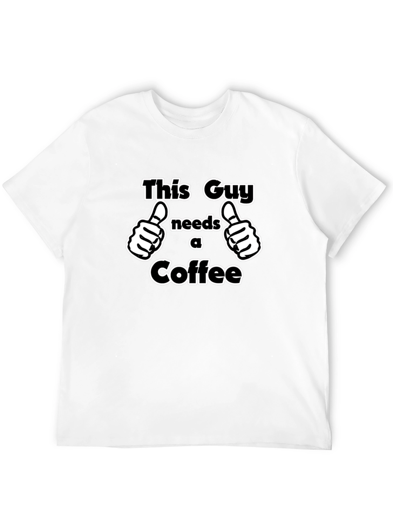 Black This Guy Needs Coffee T-Shirt - Funny Graphic Tee view 12