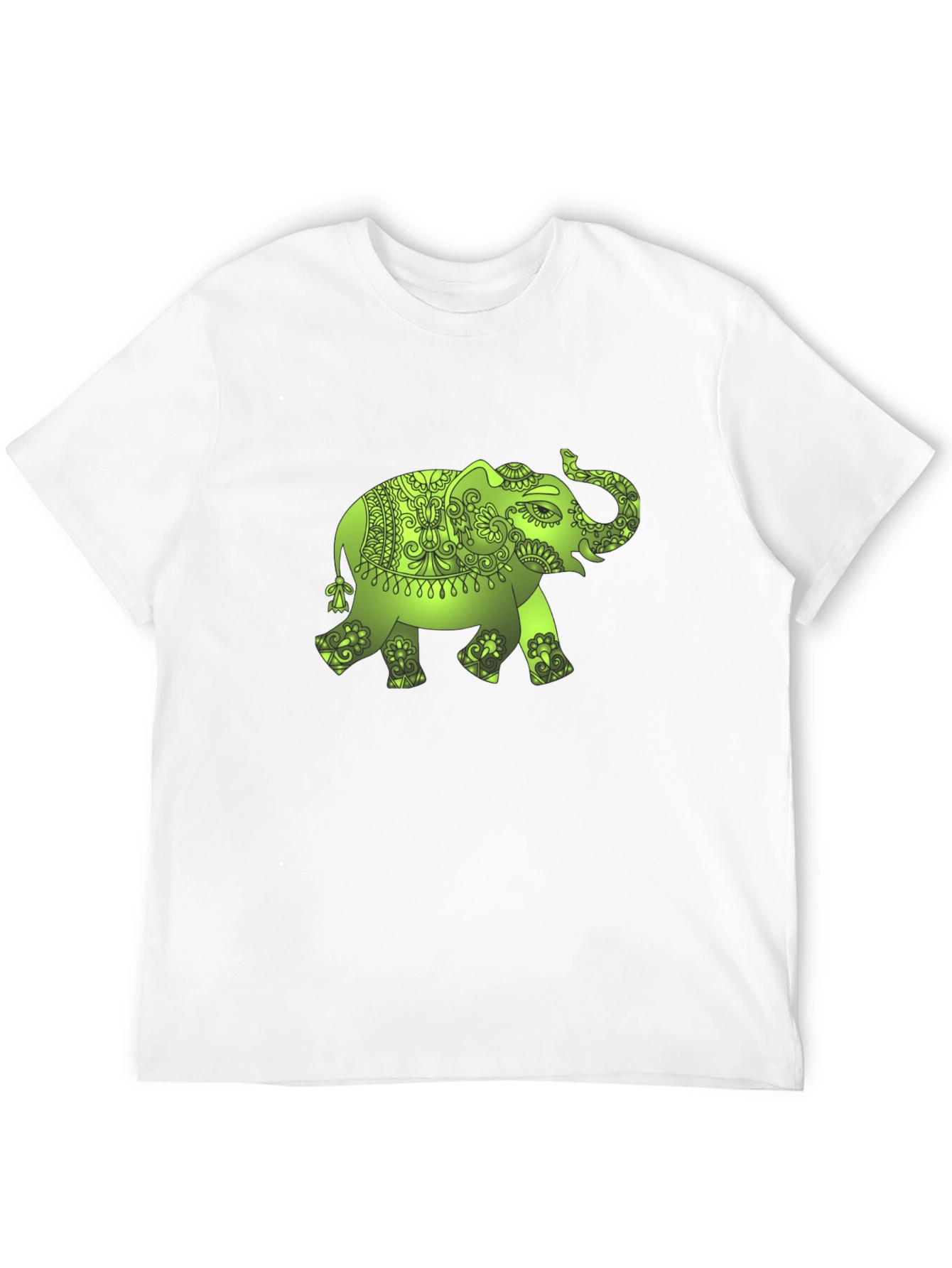 Black Elephant Graphic Black T-Shirt view 12