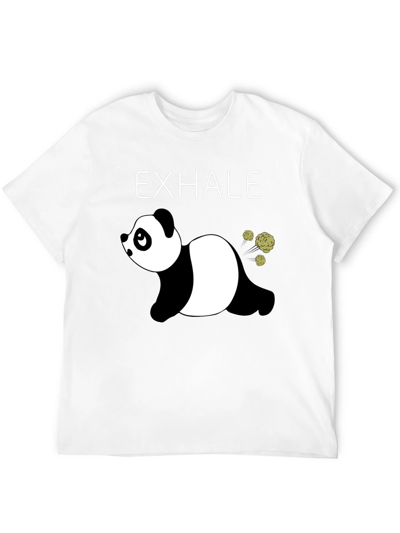Black Exhale Panda Graphic Tee - Relax & Unwind view 12