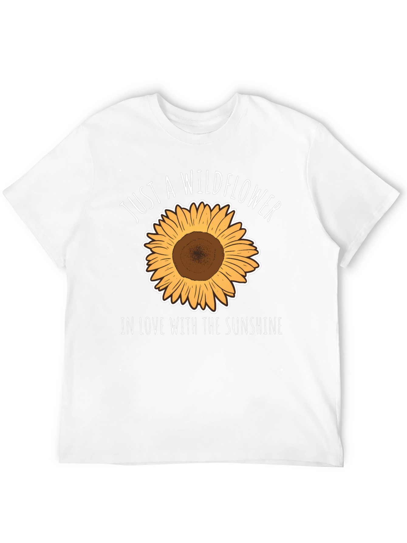 Black Wildflower & Sunshine Graphic Tee - Black Casual T-Shirt view 12