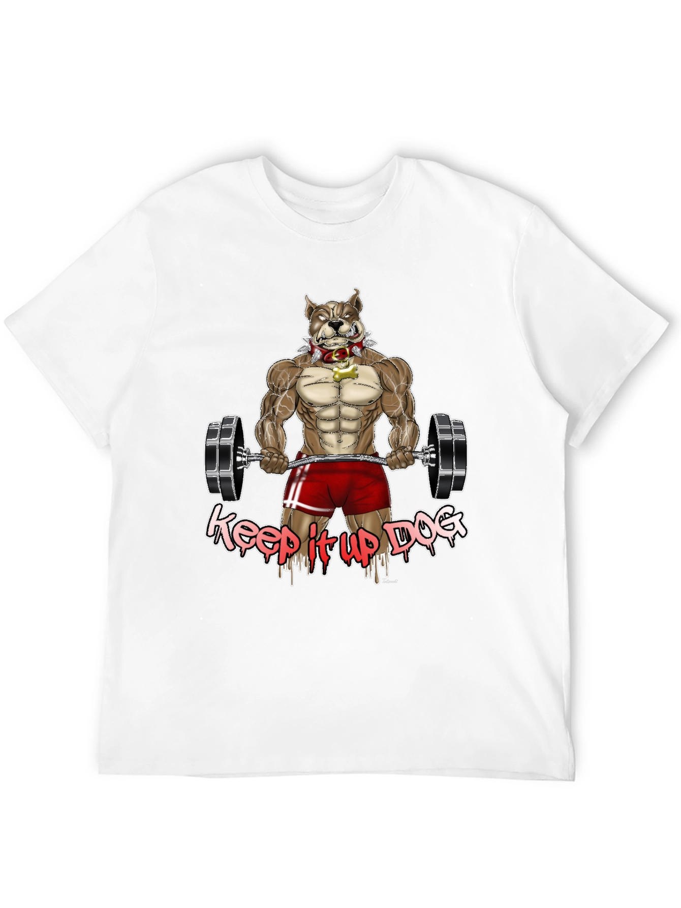 Black Keep It Up Dog Graphic T-Shirt view 12