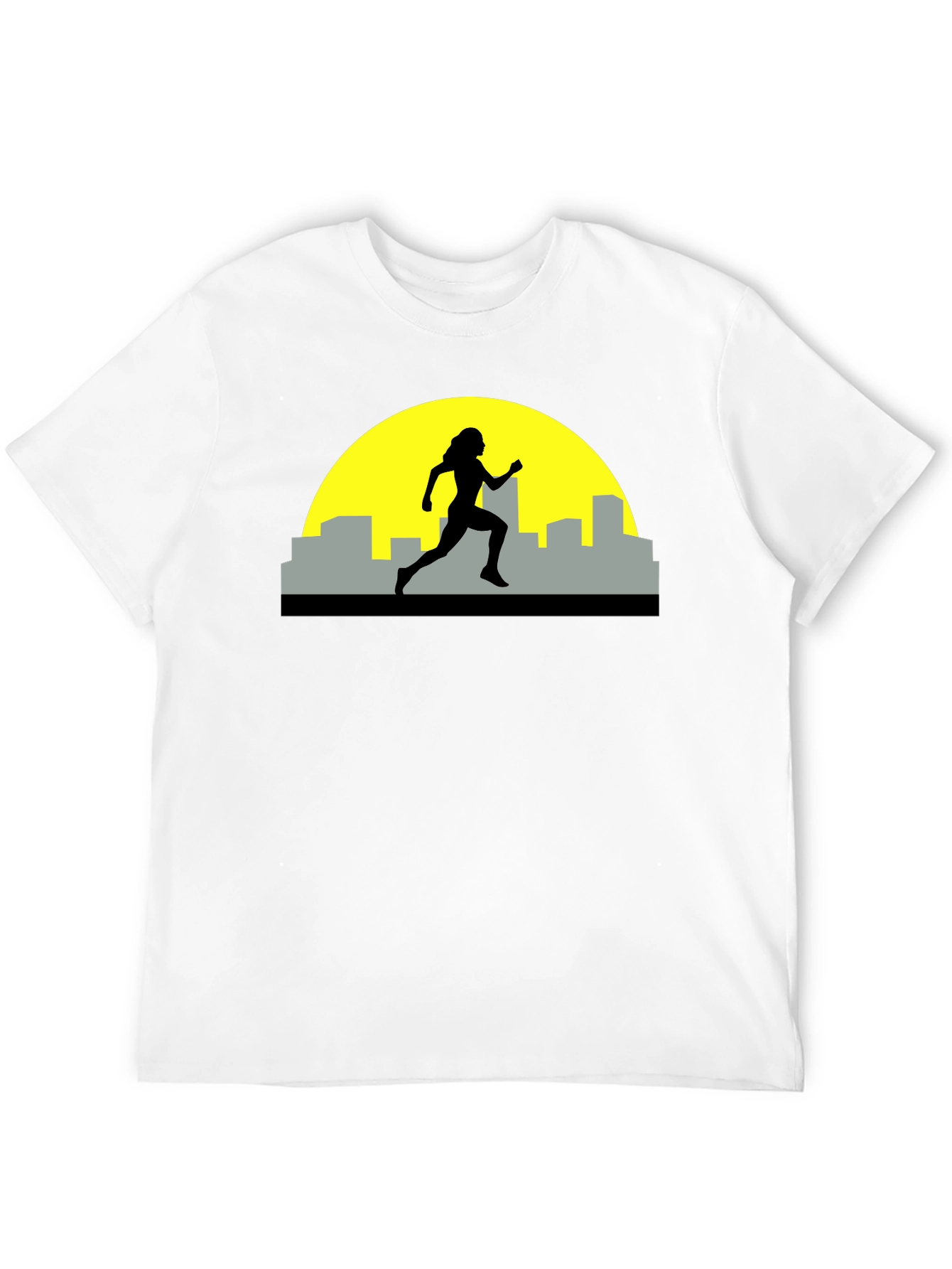 Black Runner Silhouette Graphic Tee - Black view 12