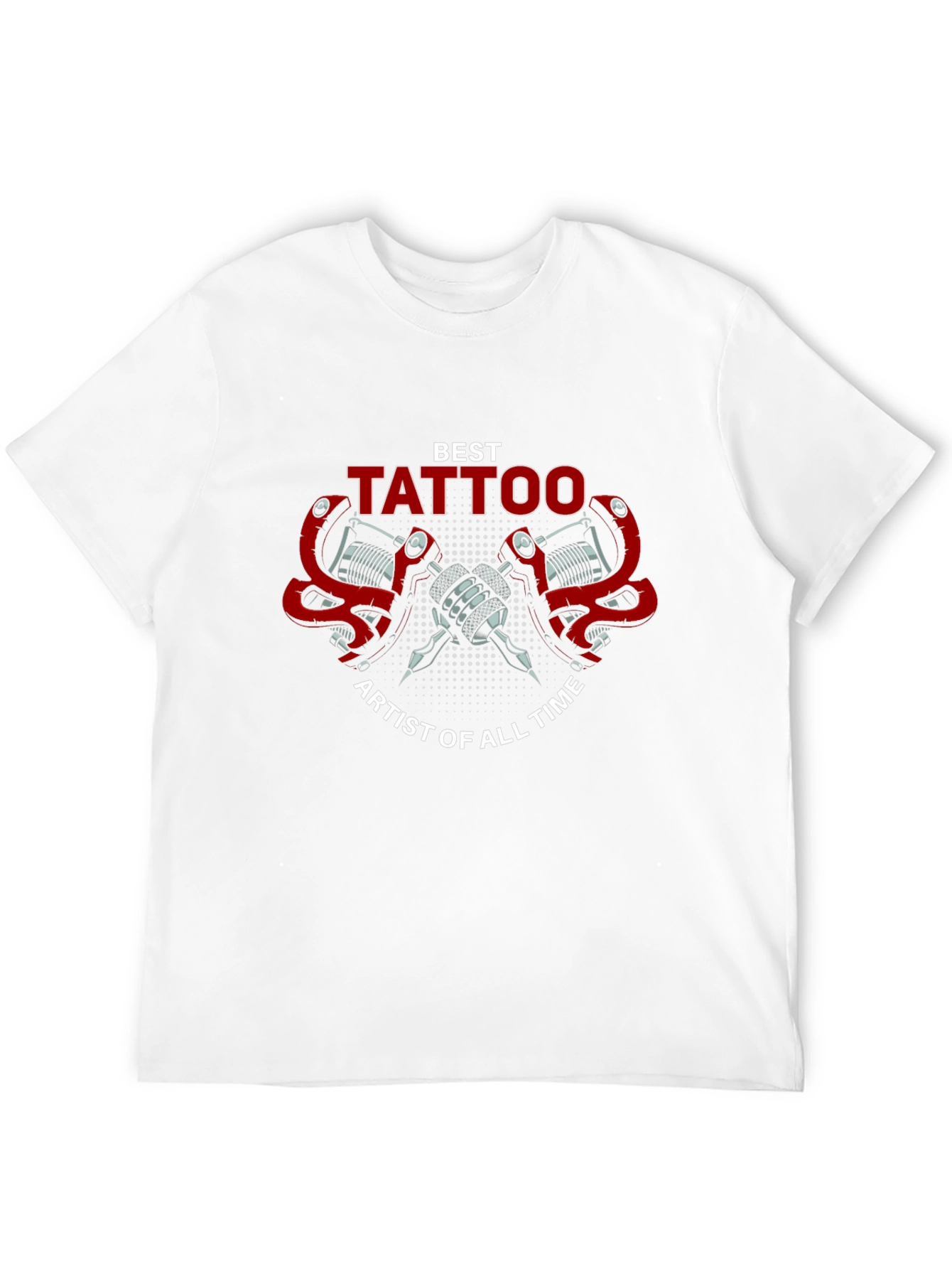 Black Best Tattoo Artist T-Shirt - Black Cotton Tee view 12