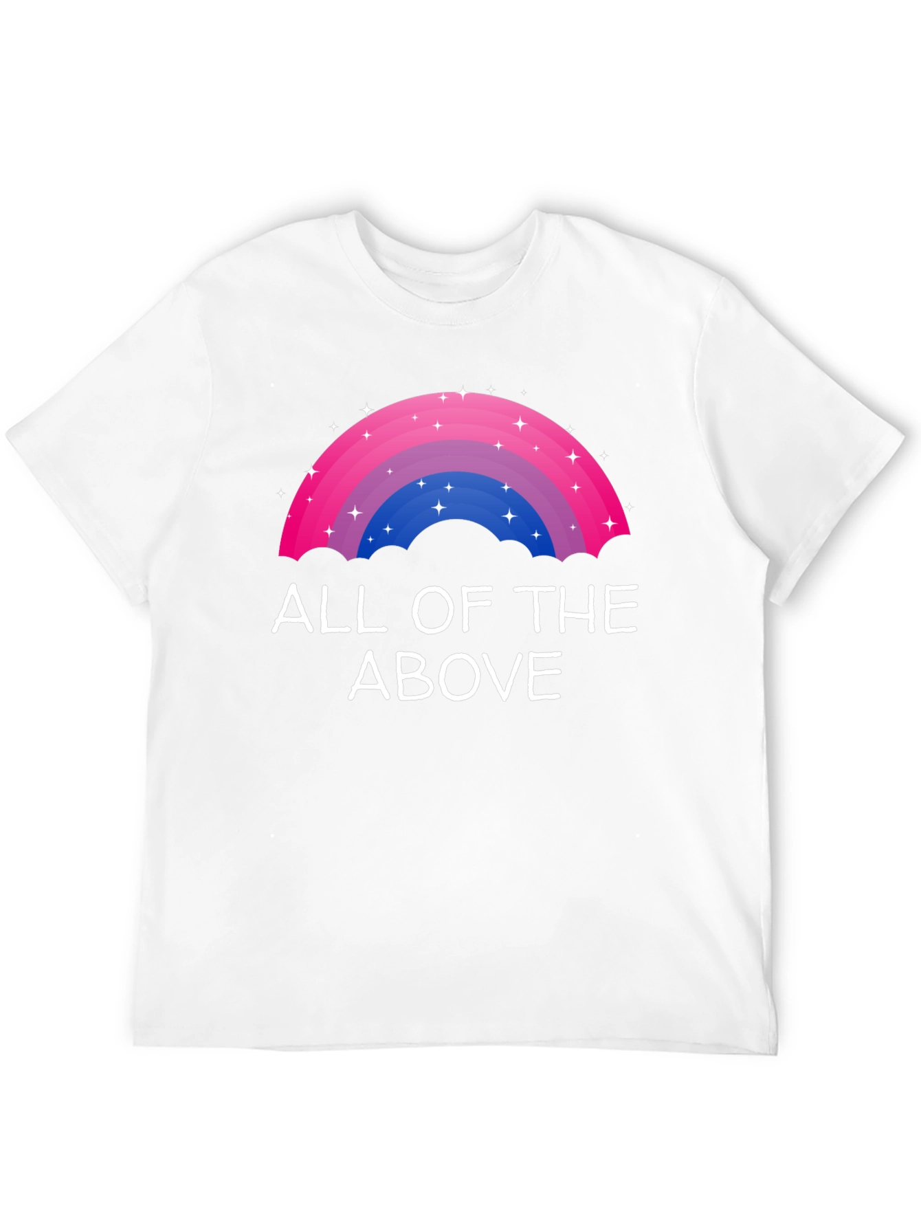 Black Bisexual Pride Rainbow All of the Above T-Shirt view 12