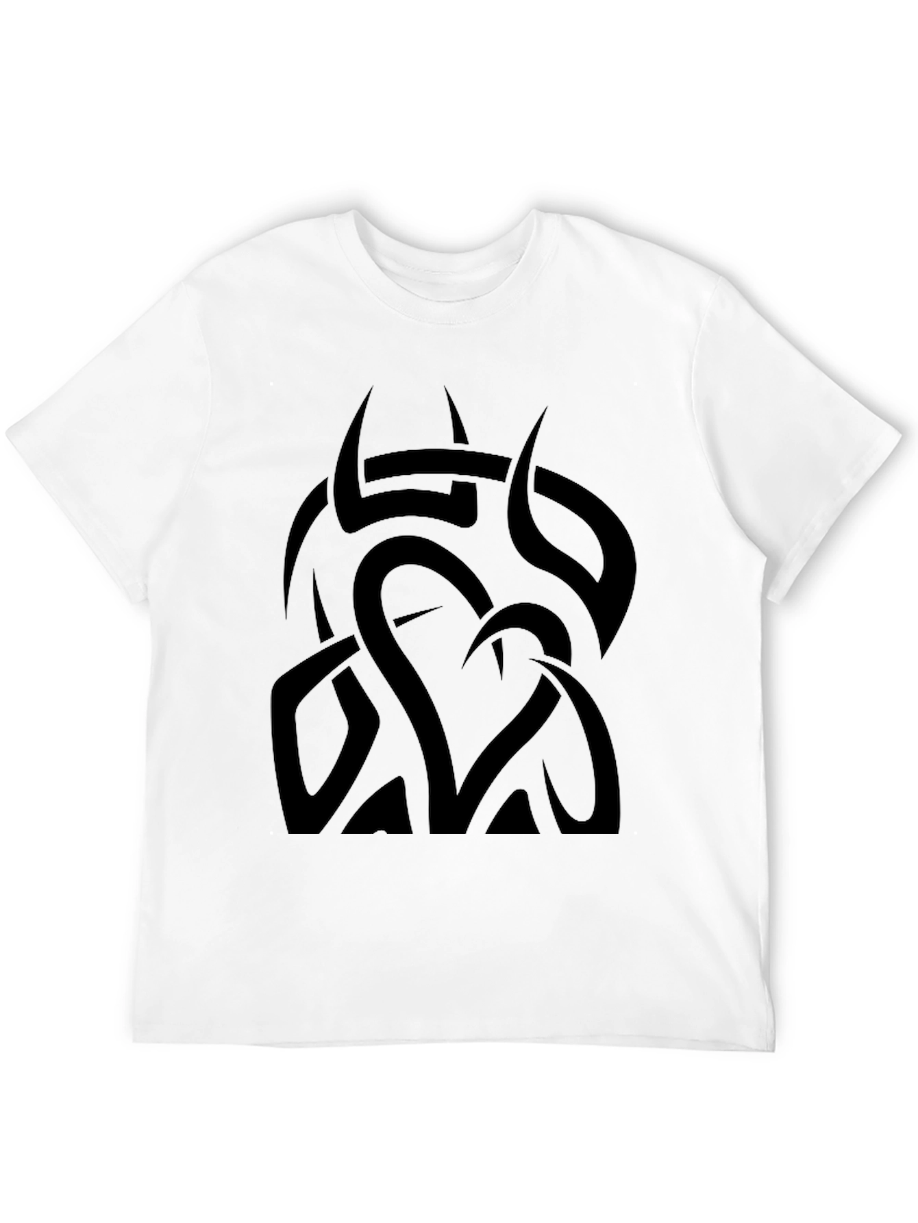 Black Tribal Heart Tee - Men's Graphic T-Shirt view 12