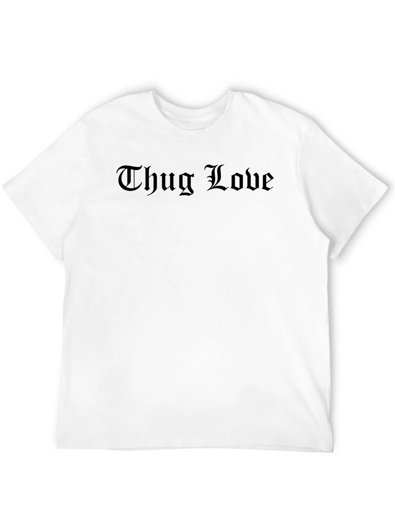 Black Thug Love Graphic Tee - Black view 12
